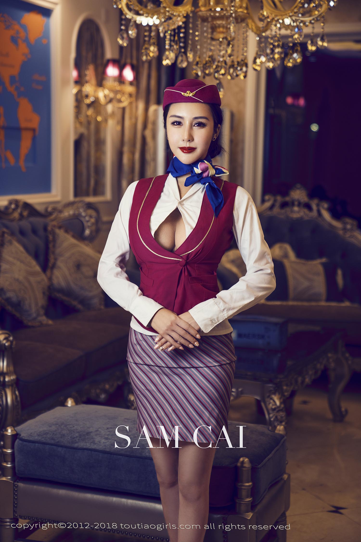 [TouTiao头条女神]2018.04.07 蔡楠 私人空乘 预览图 - 2