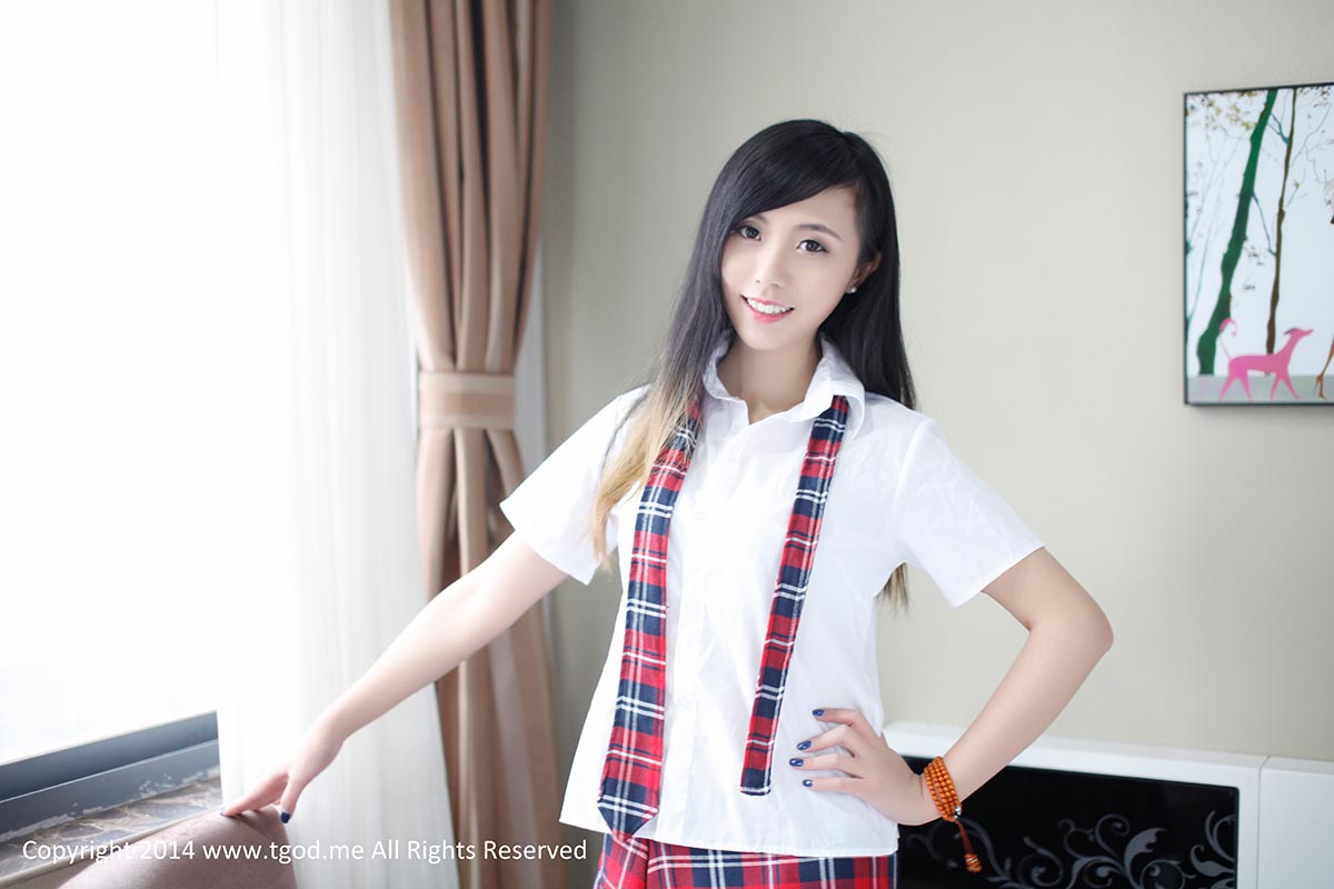 [TGOD推女神]2014.12.23 平安夜校服的诱惑 谢忱倬 预览图 - 2