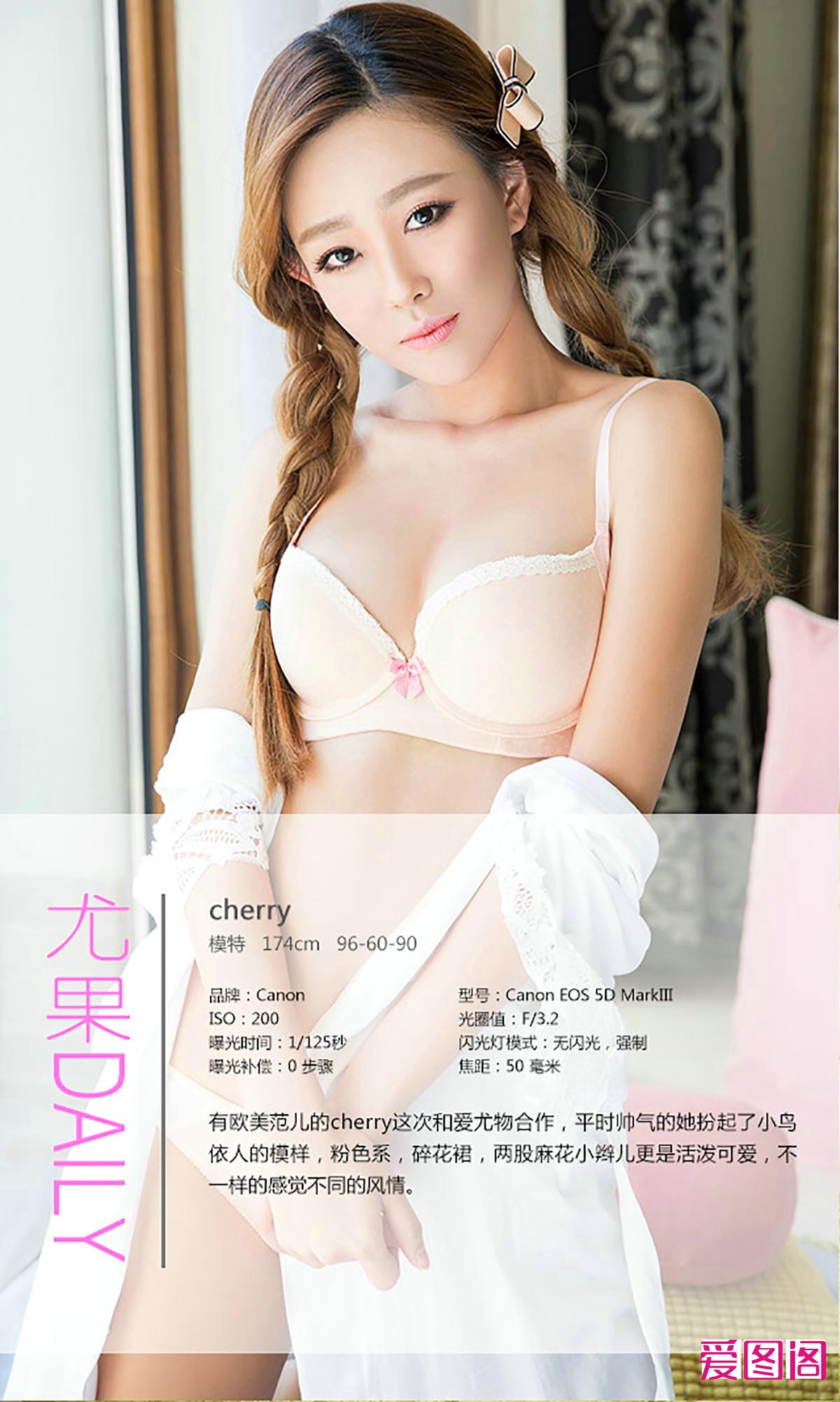 [爱尤物]2016 NO.313 Cherry 花漾风情 预览图 - 4