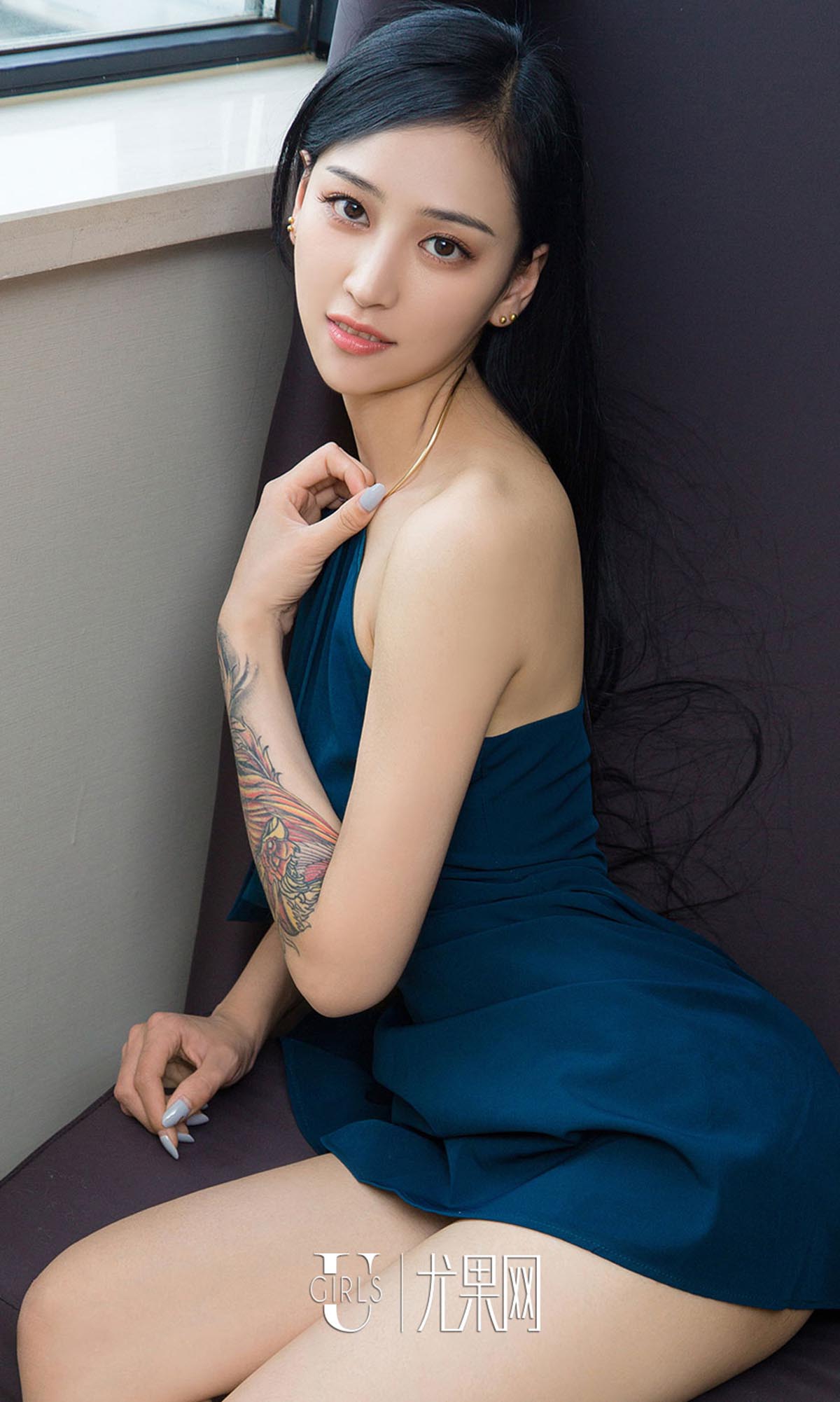 [爱尤物]2017 NO.720 安雅若一婉约花臂 预览图 - 5