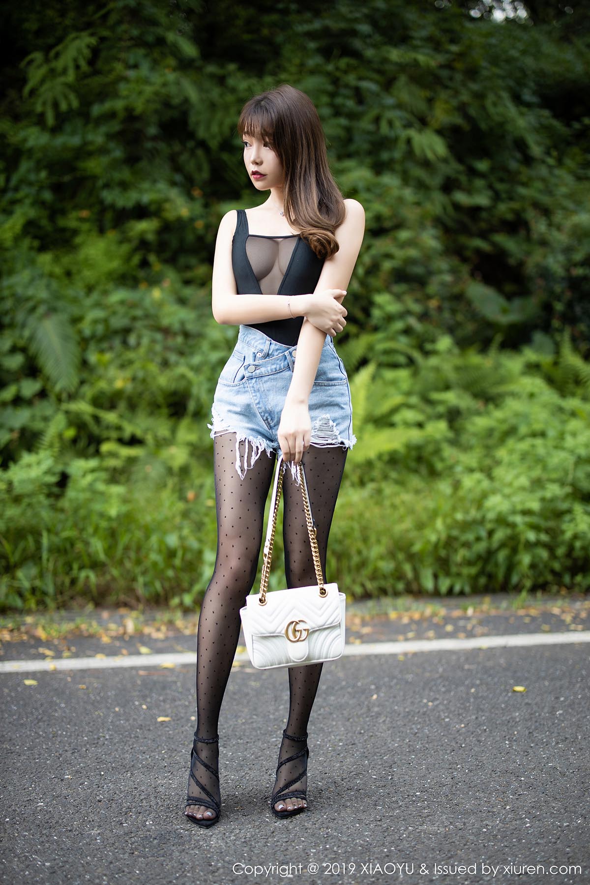 [XIAOYU语画界]YU20190919VOL0156 2019.09.19 VOL.156 翘臀朦胧黑丝 芝芝Booty 预览图 - 5