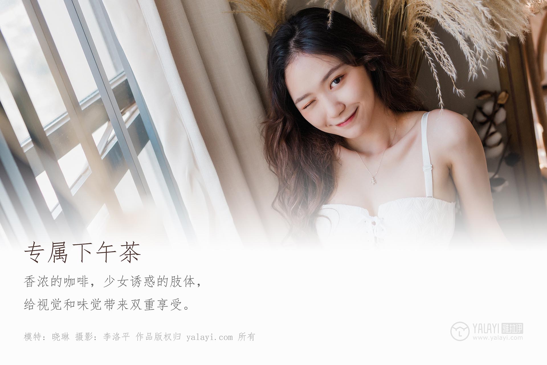 [YALAYI雅拉伊]2019.11.21 NO.467 专属下午茶 晓琳