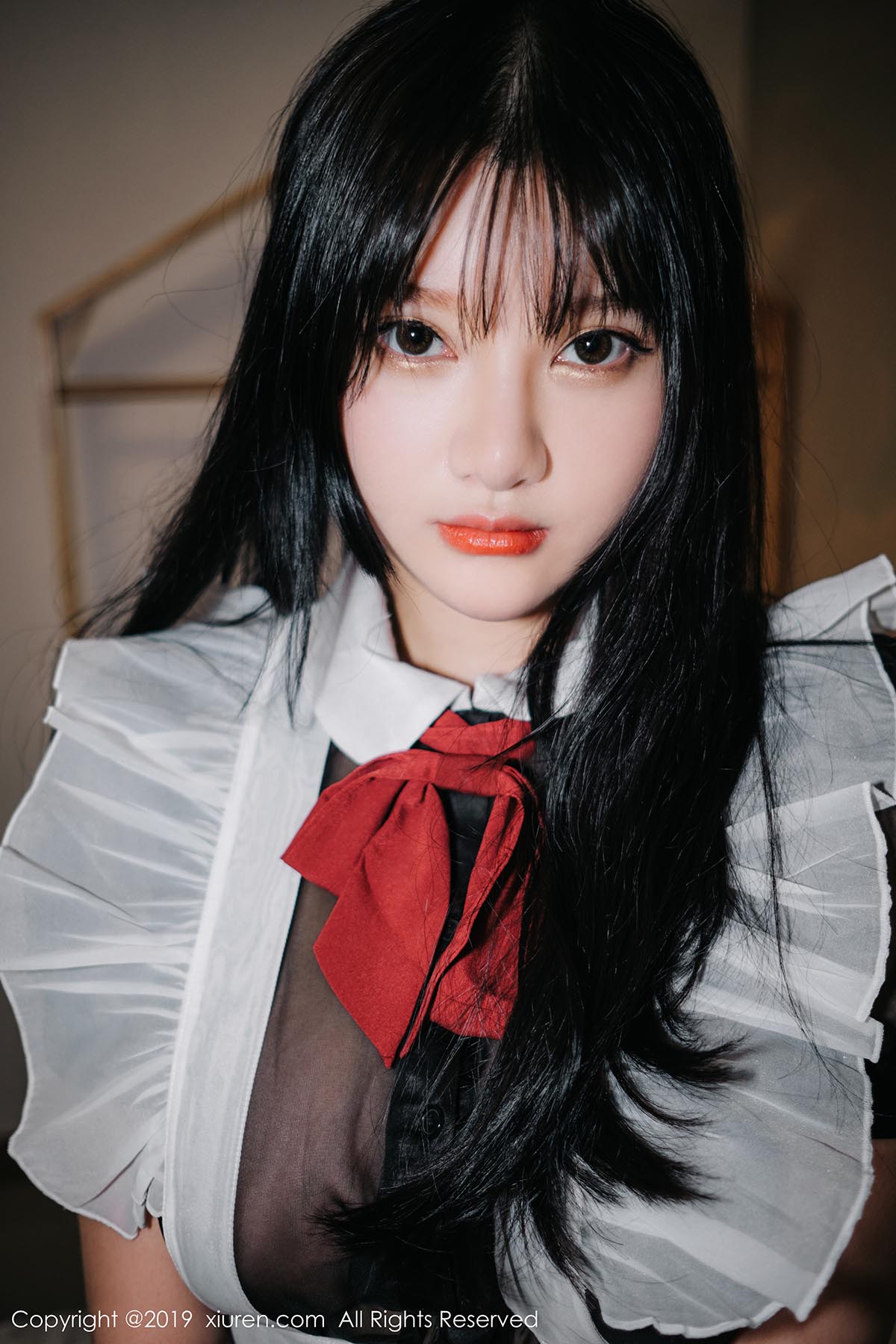 [Xiuren秀人网]XR20191204N01824 2019.12.04 NO.1824 演绎女仆与魅惑内衣 小尤奈 预览图 - 4