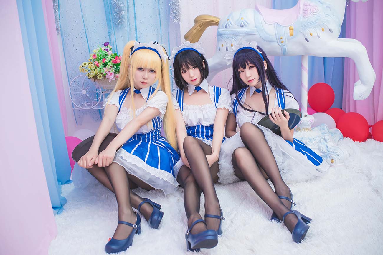 白金Saki写真 – 女仆 预览图 - 2