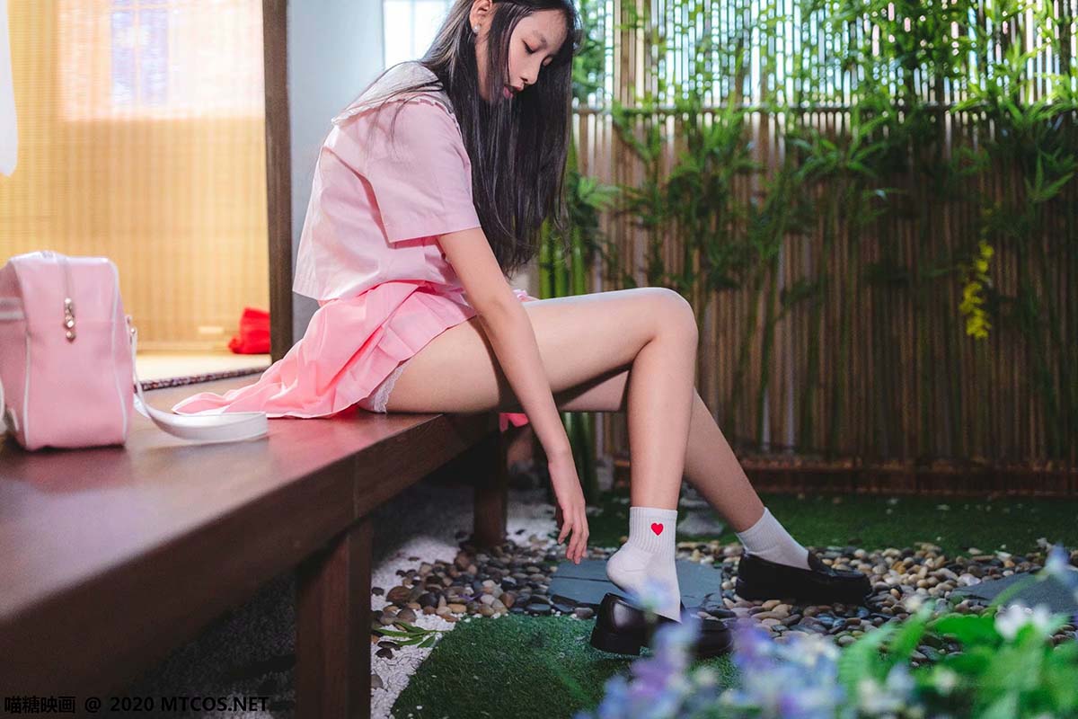 [喵糖映画]VOL.087 日系粉色JK 预览图 - 2