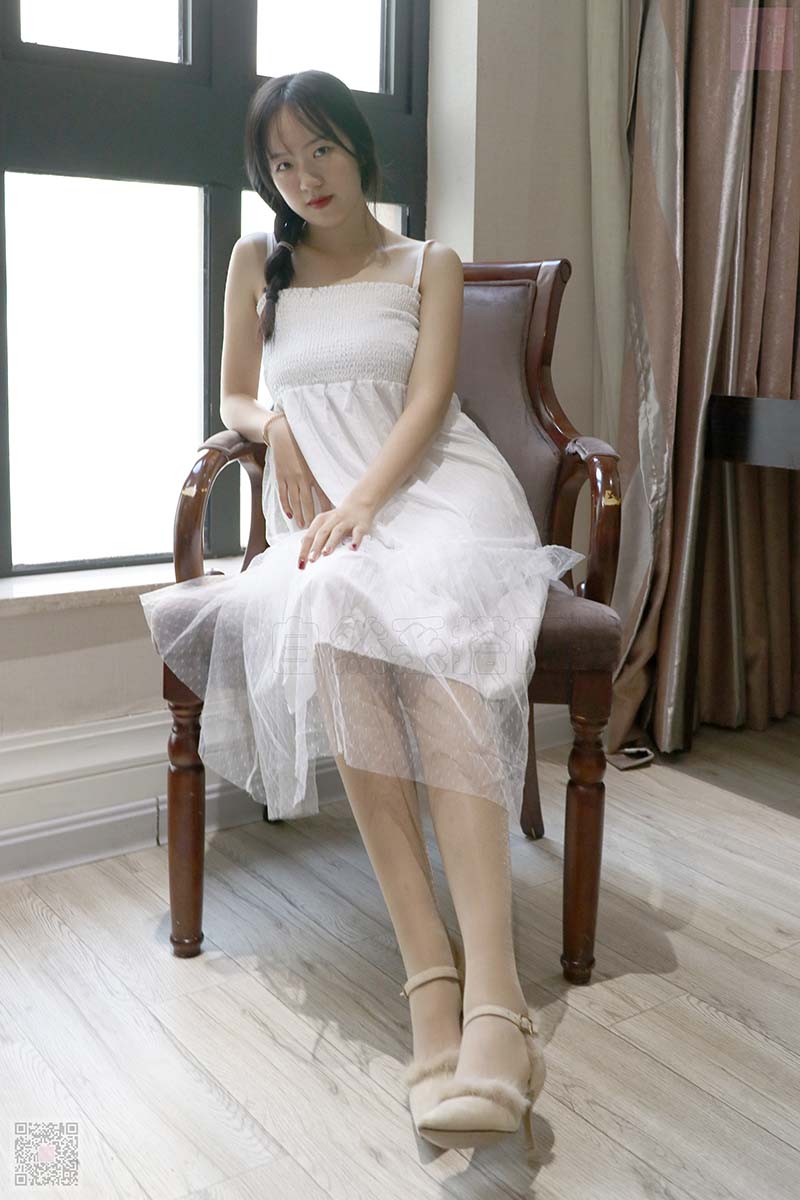 [SiHua丝话]SH033 麻花辫女孩的白我连衣裙 子琦