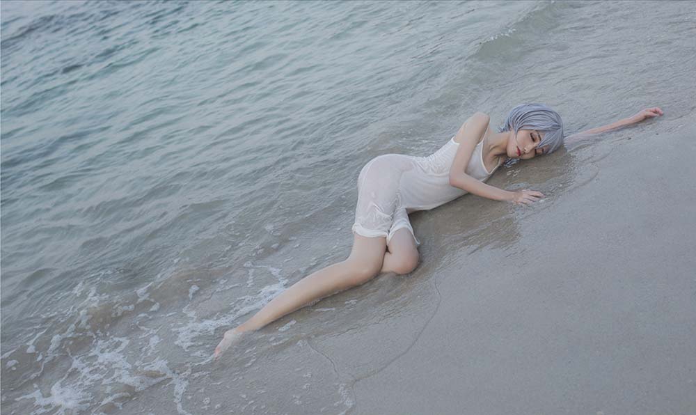 南桃Momoko – 绫波丽白裙 预览图 - 2