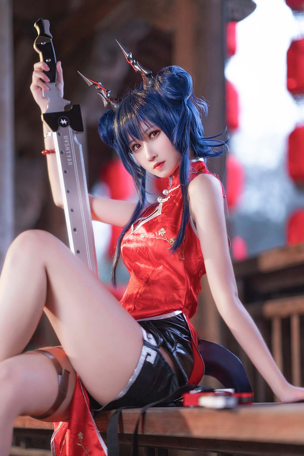 三度_69 – 红色旗袍 预览图 - 2