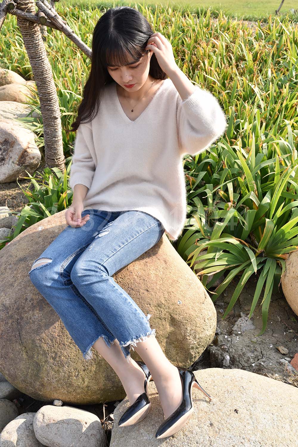 大生模拍 NO.046 嘉嘉-裤内有丝