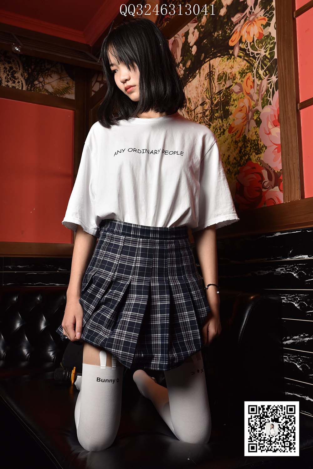 大生模拍 NO.088 可爱拼接裤袜