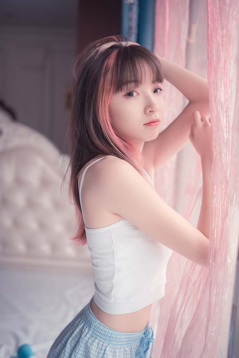 风之领域 NO.014 蓝白条长袜