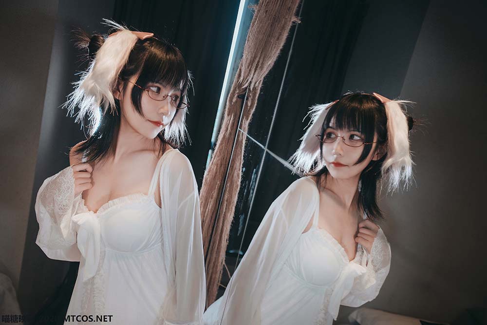 [喵糖映画]VOL.139 白色私房睡裙 预览图 - 2