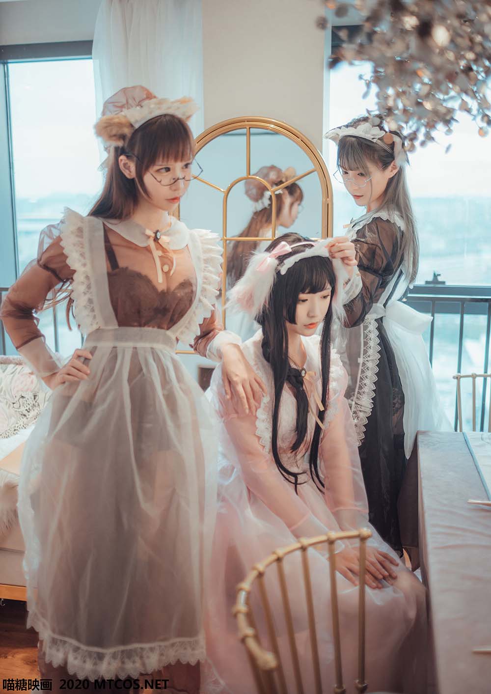 [喵糖映画]VOL.146 三人女仆 预览图 - 2