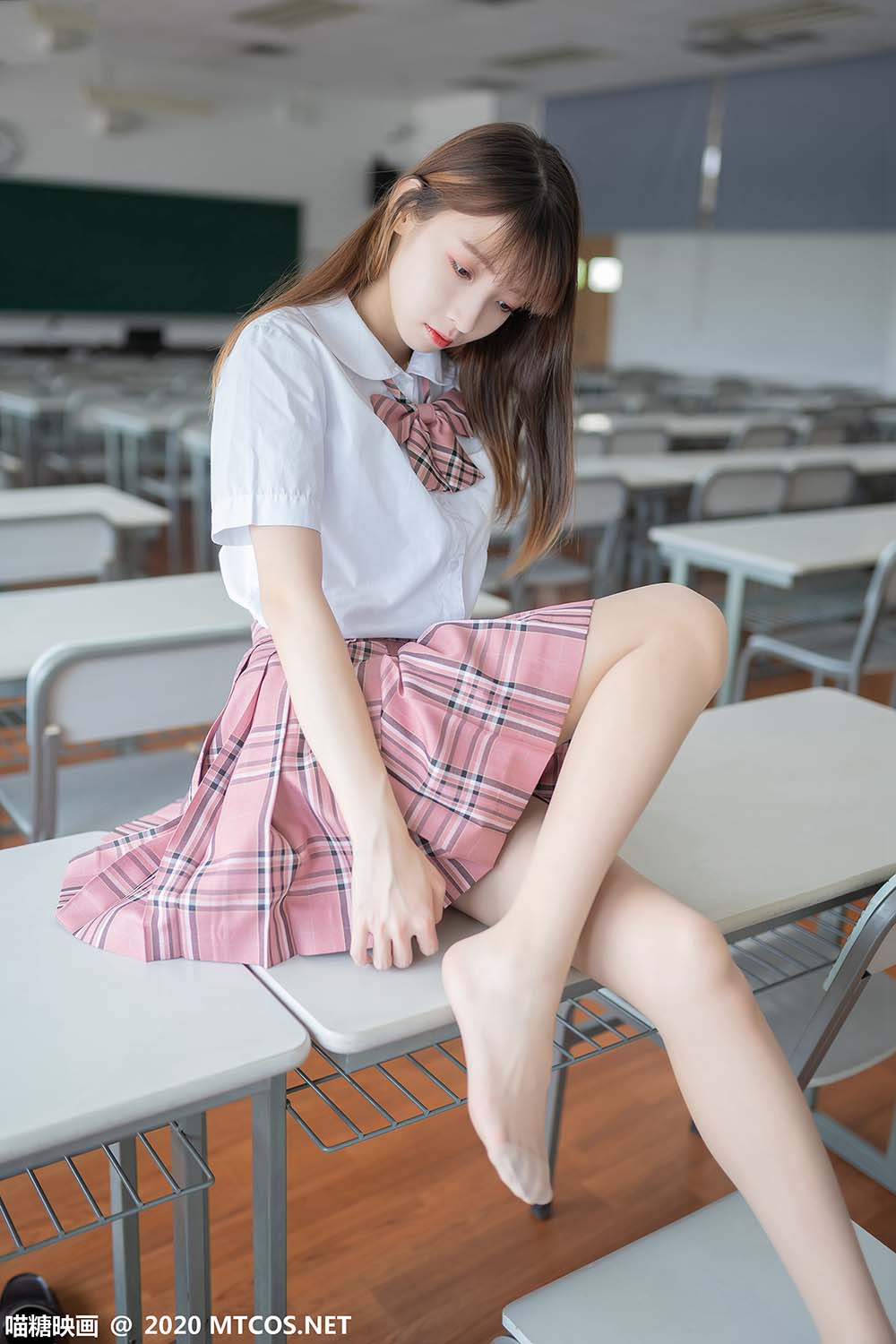 [喵糖映画]JKL.009 粉格JK制服