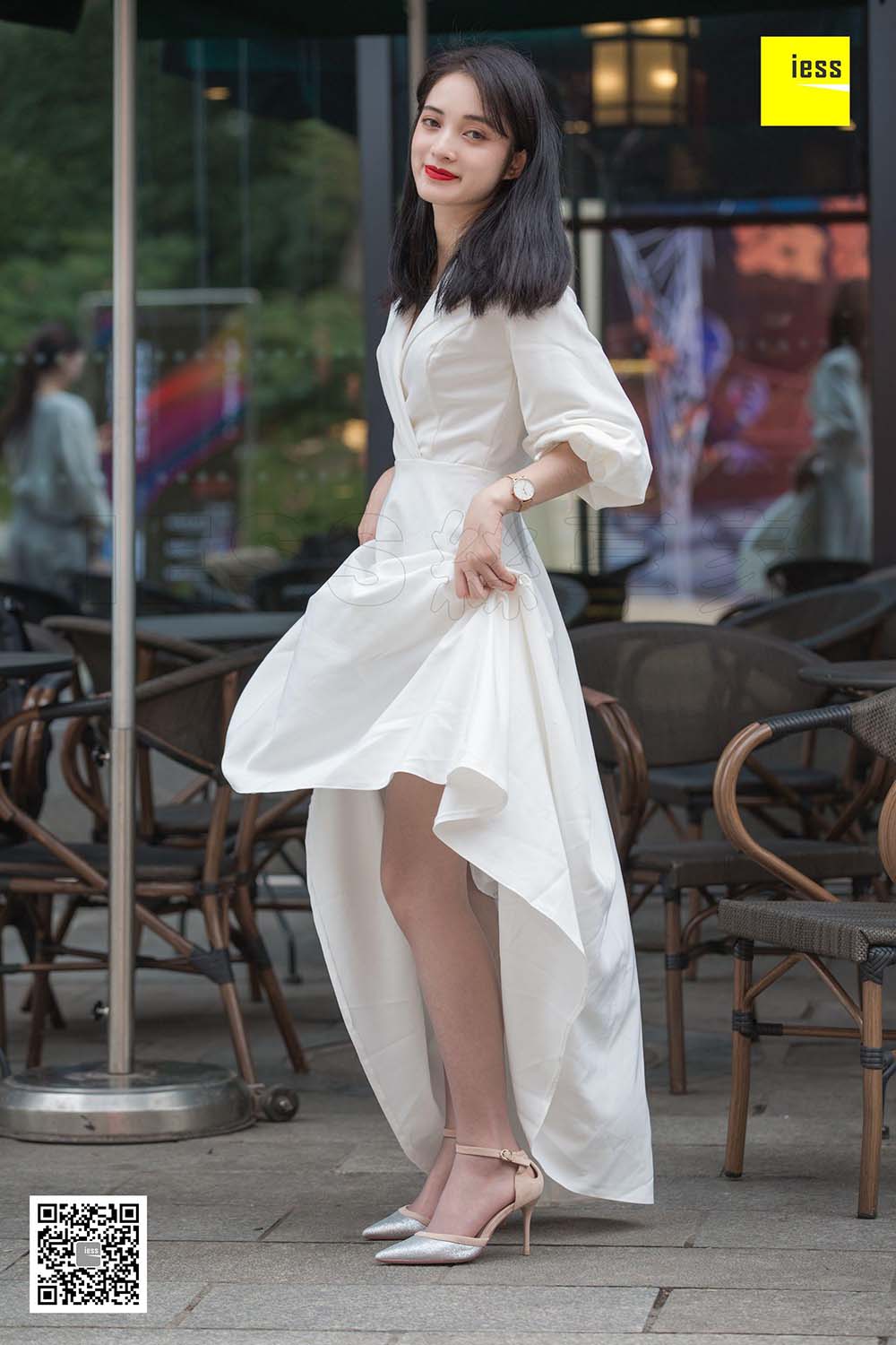 [IESS异思趣向] 2019.01.03 丝享家394：《烈焰红唇白长裙》姗姗
