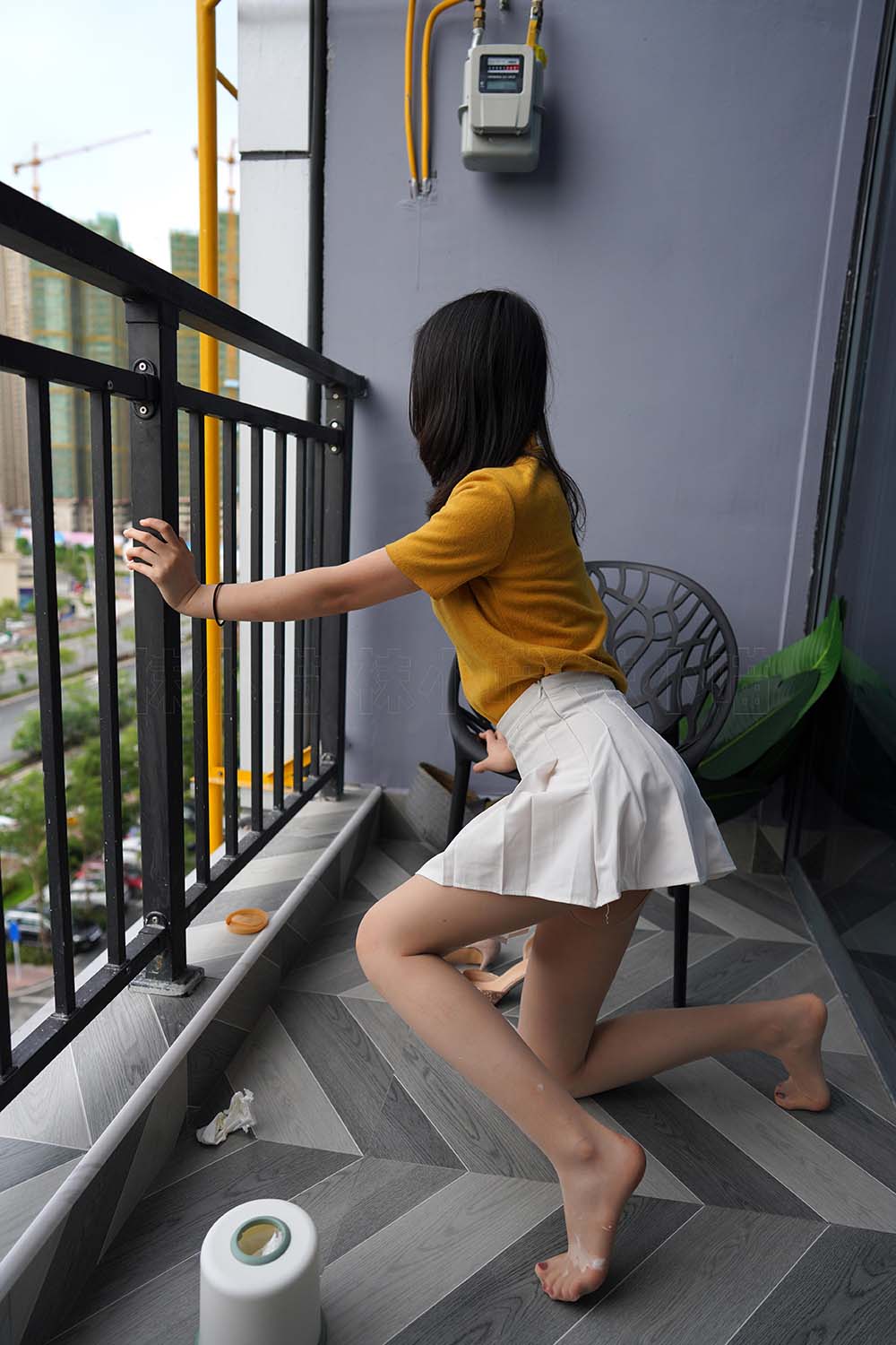 [KittyWawa袜小喵]KT194《滴到腿上了》