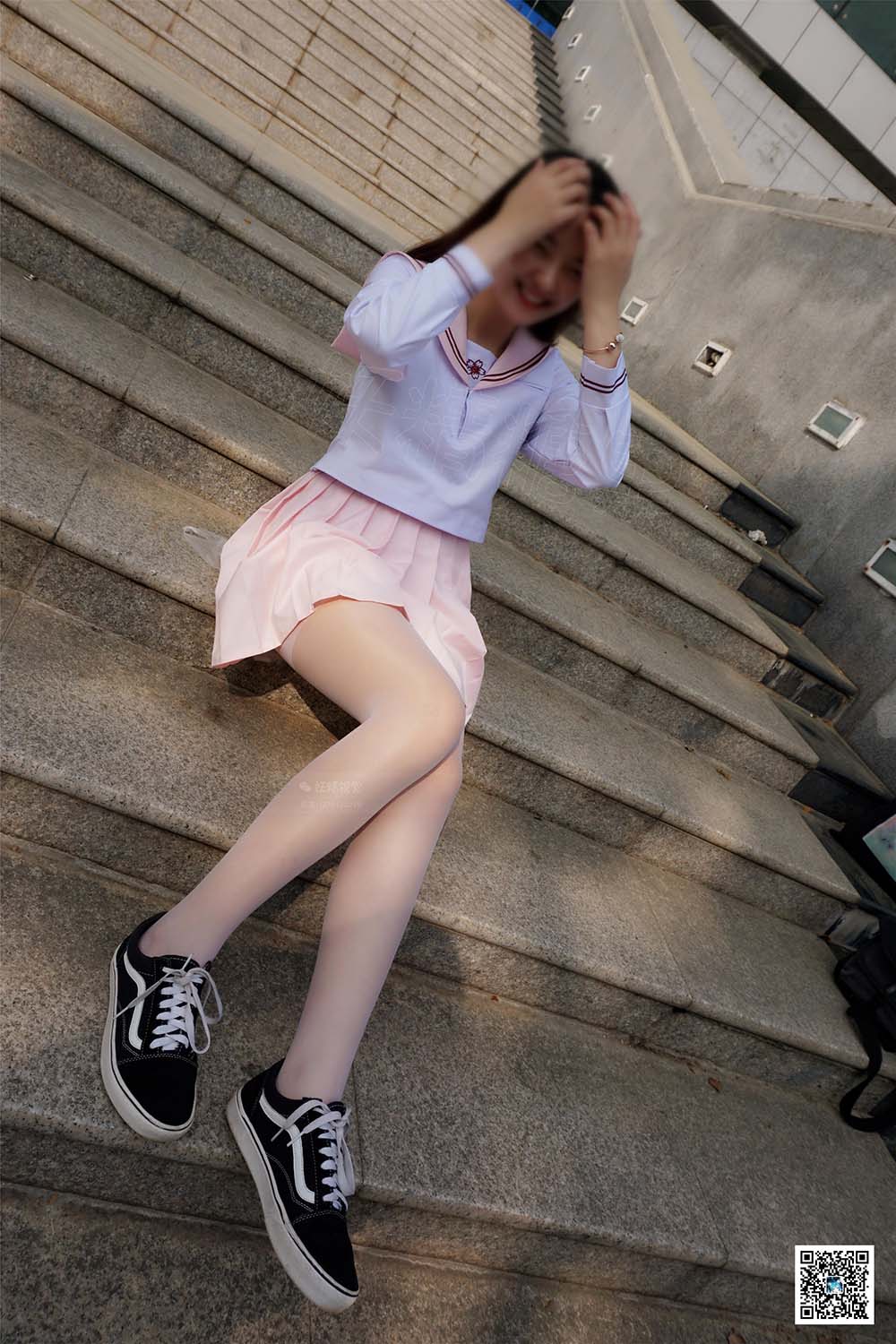 妖精视觉 NO.106 苏苏 初冬的学院白丝袜