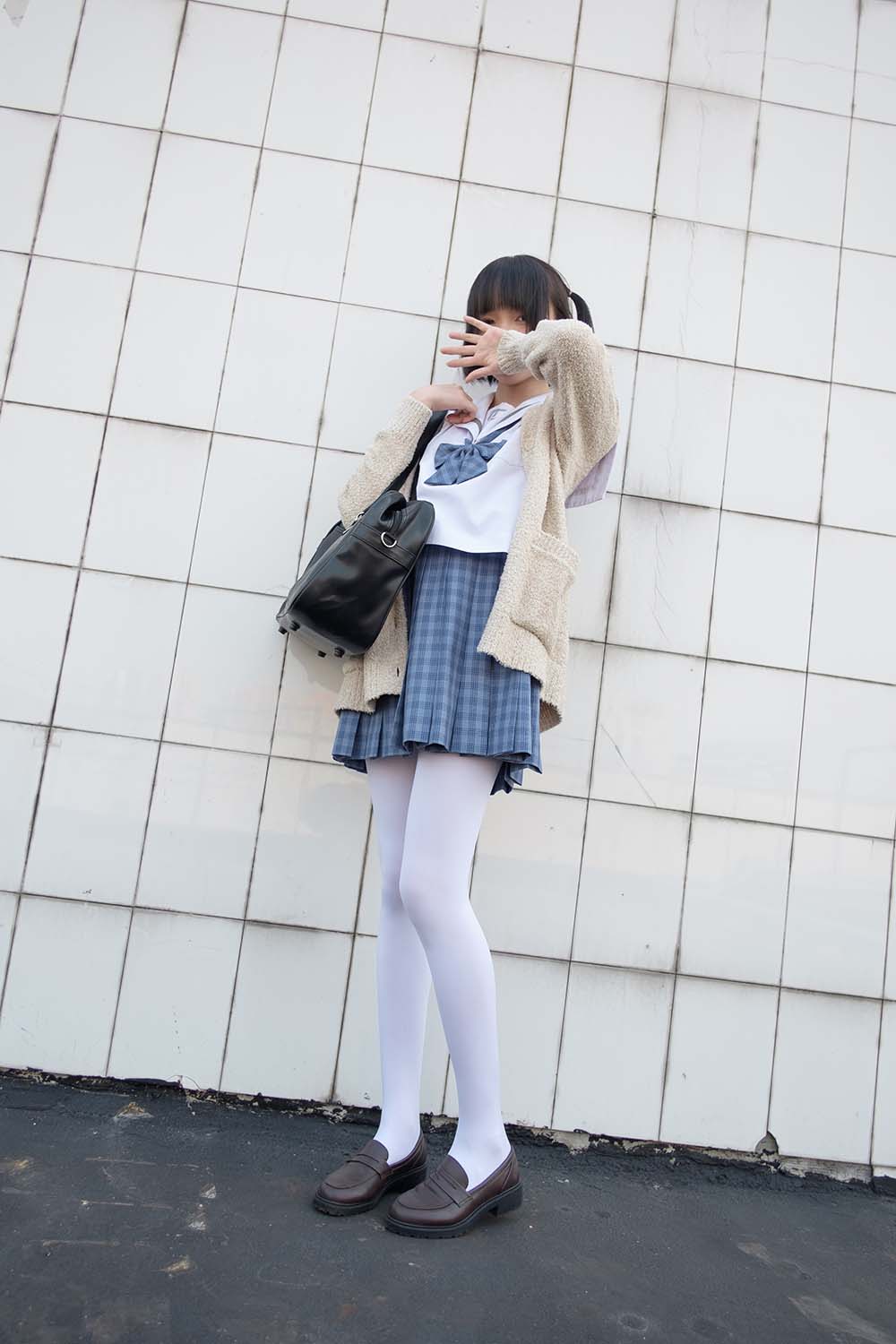 森萝财团写真 SSR-001 白丝学生装