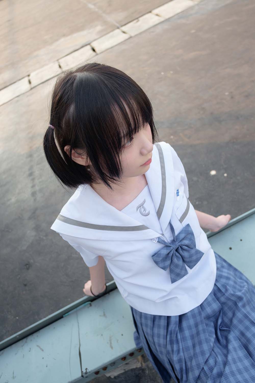 森萝财团写真 SSR-001 白丝学生装 预览图 - 2