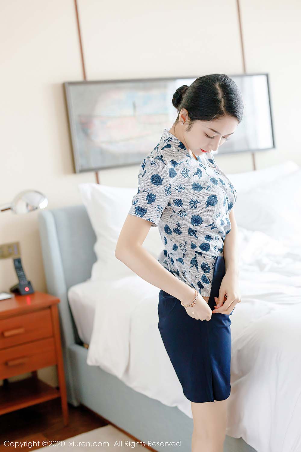 [Xiuren秀人网]XR20200708N02305 2020.07.08 NO.2305 Angela小热巴 制服空姐高跟 预览图 - 3