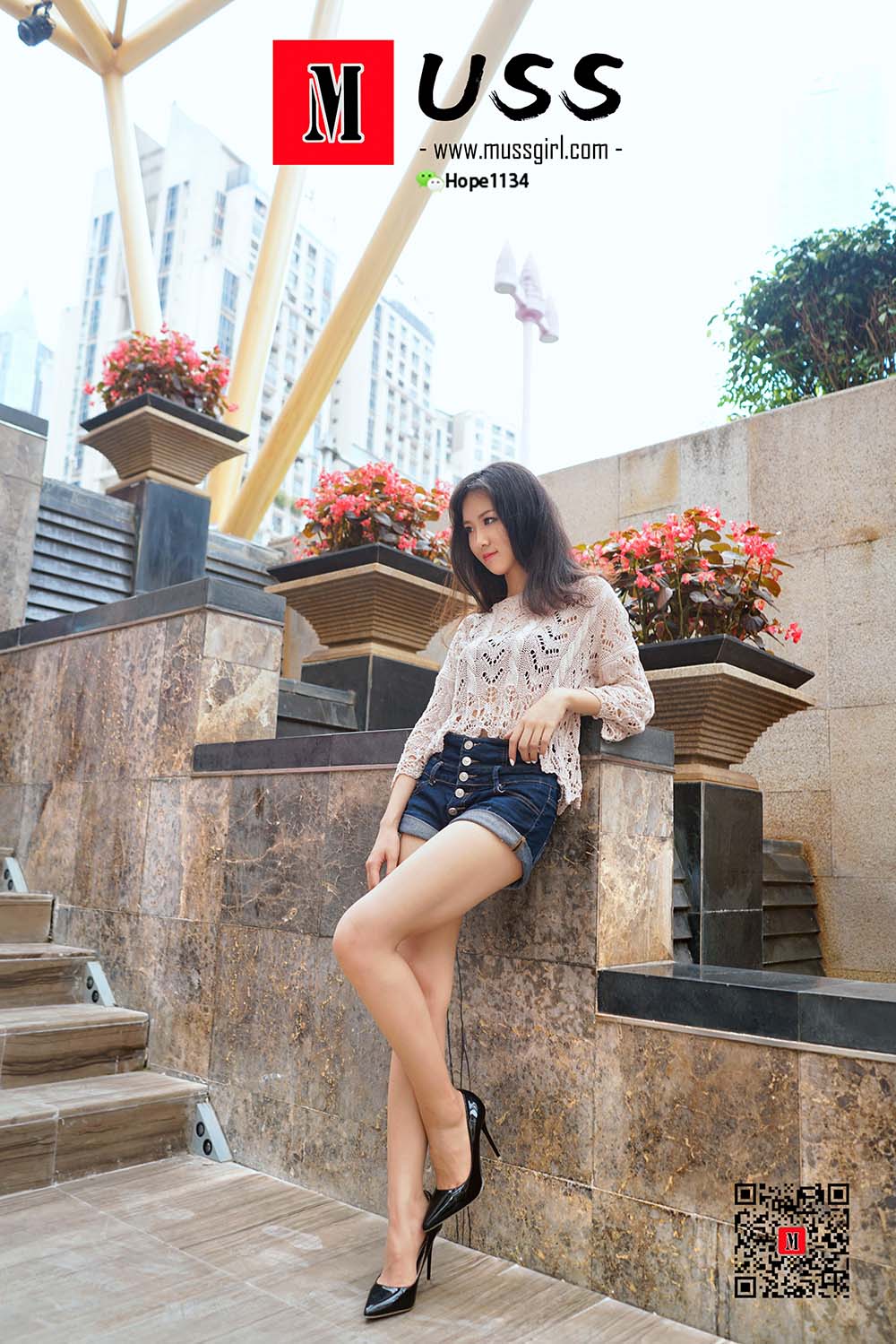 [MussGirl慕丝女郎]NO.022 热裤下裸露的大长腿 预览图 - 2