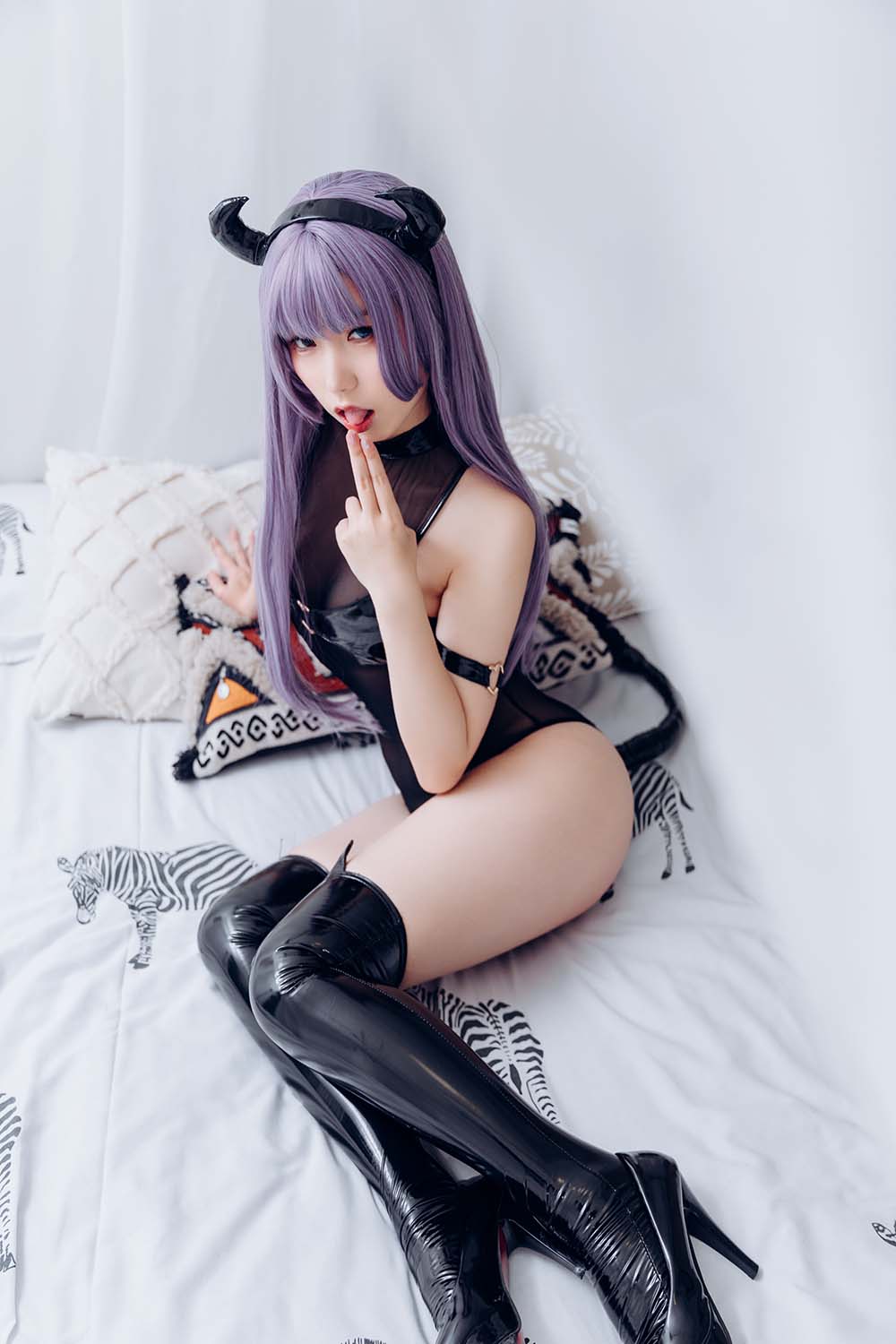 芋圆侑子SJ_ – 紫发魅魔 预览图 - 2