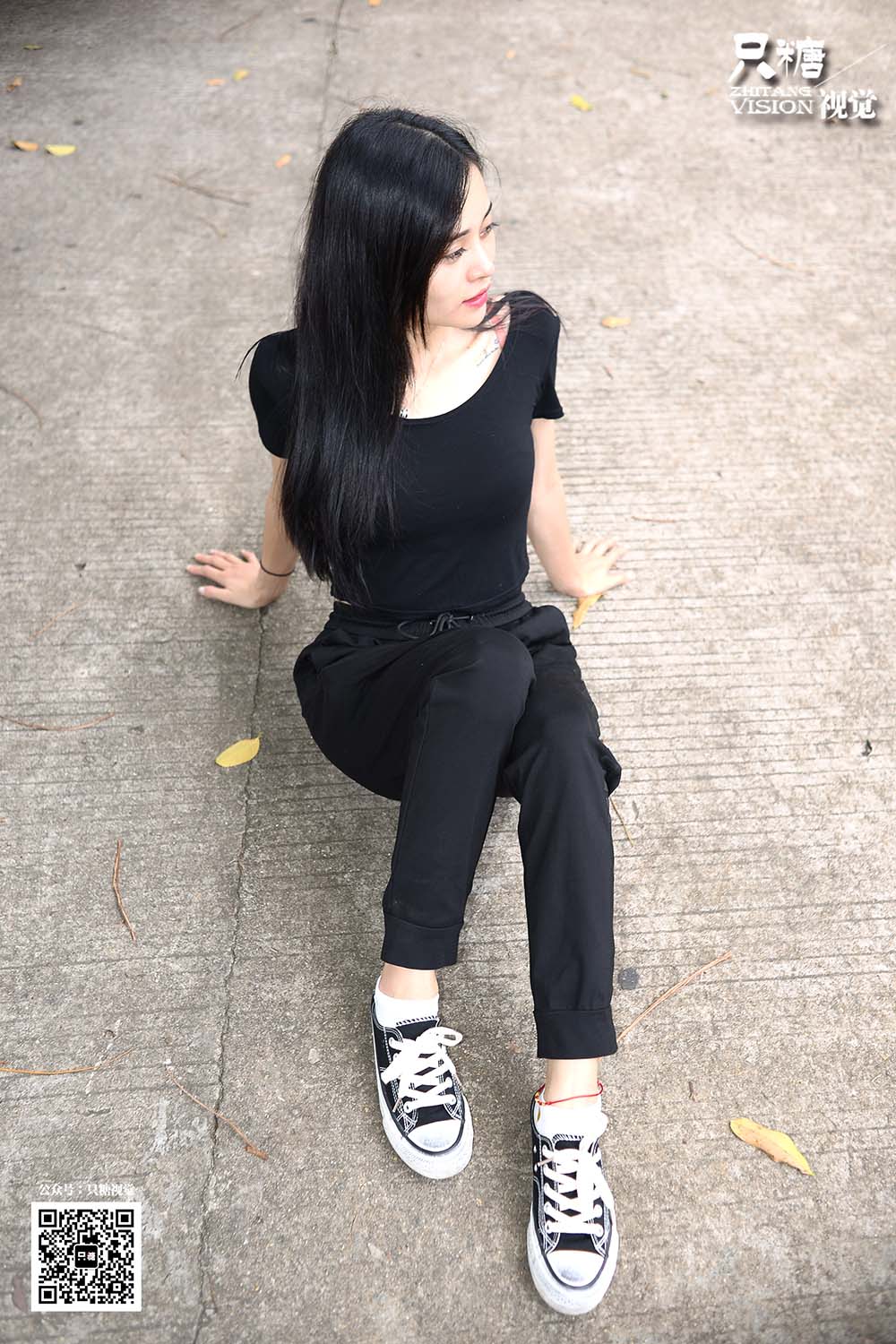 [只糖棉袜]NO.017 帆布鞋搭配白棉袜