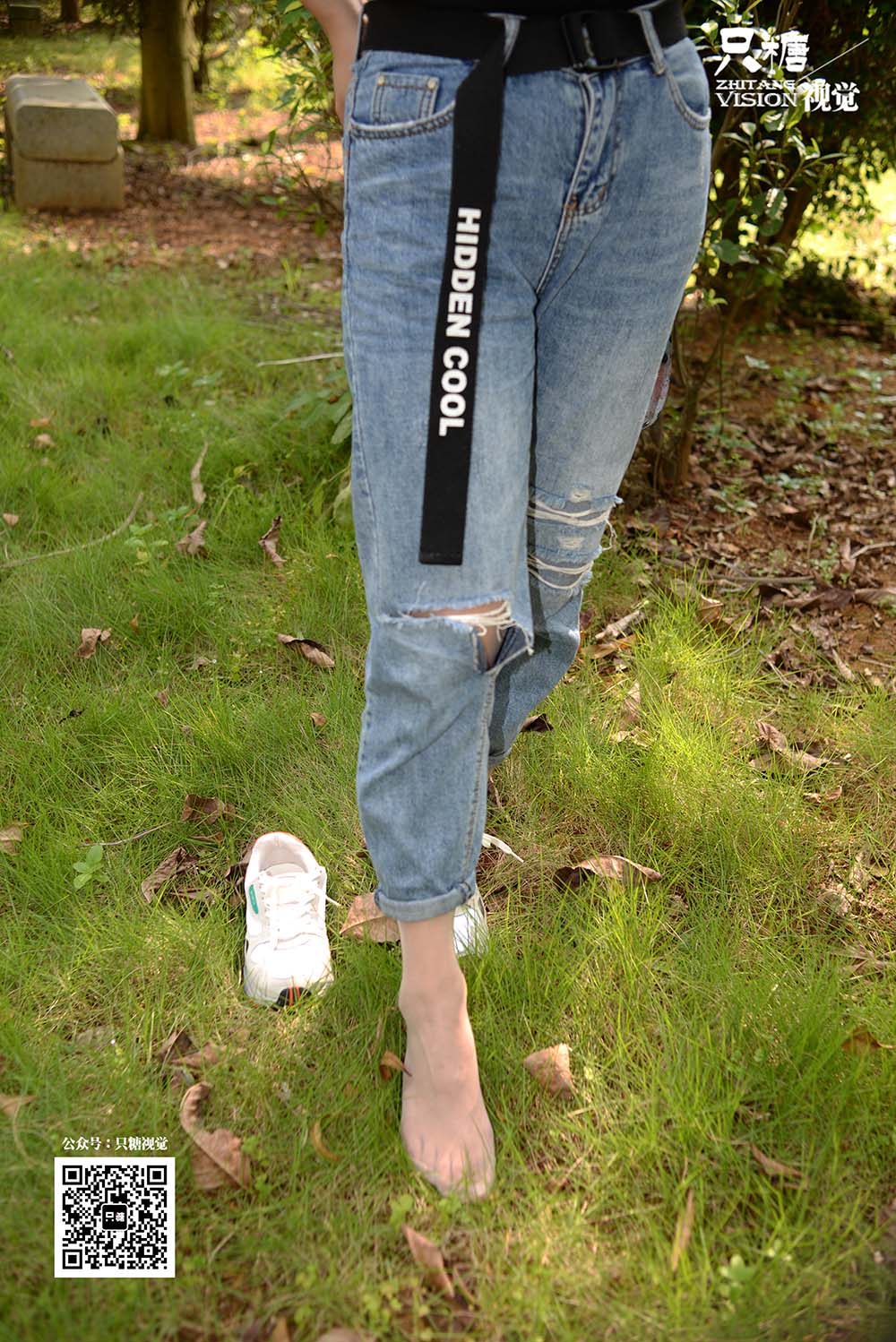 [只糖棉袜]NO.019 秋日里的跑鞋牛仔裤 预览图 - 2