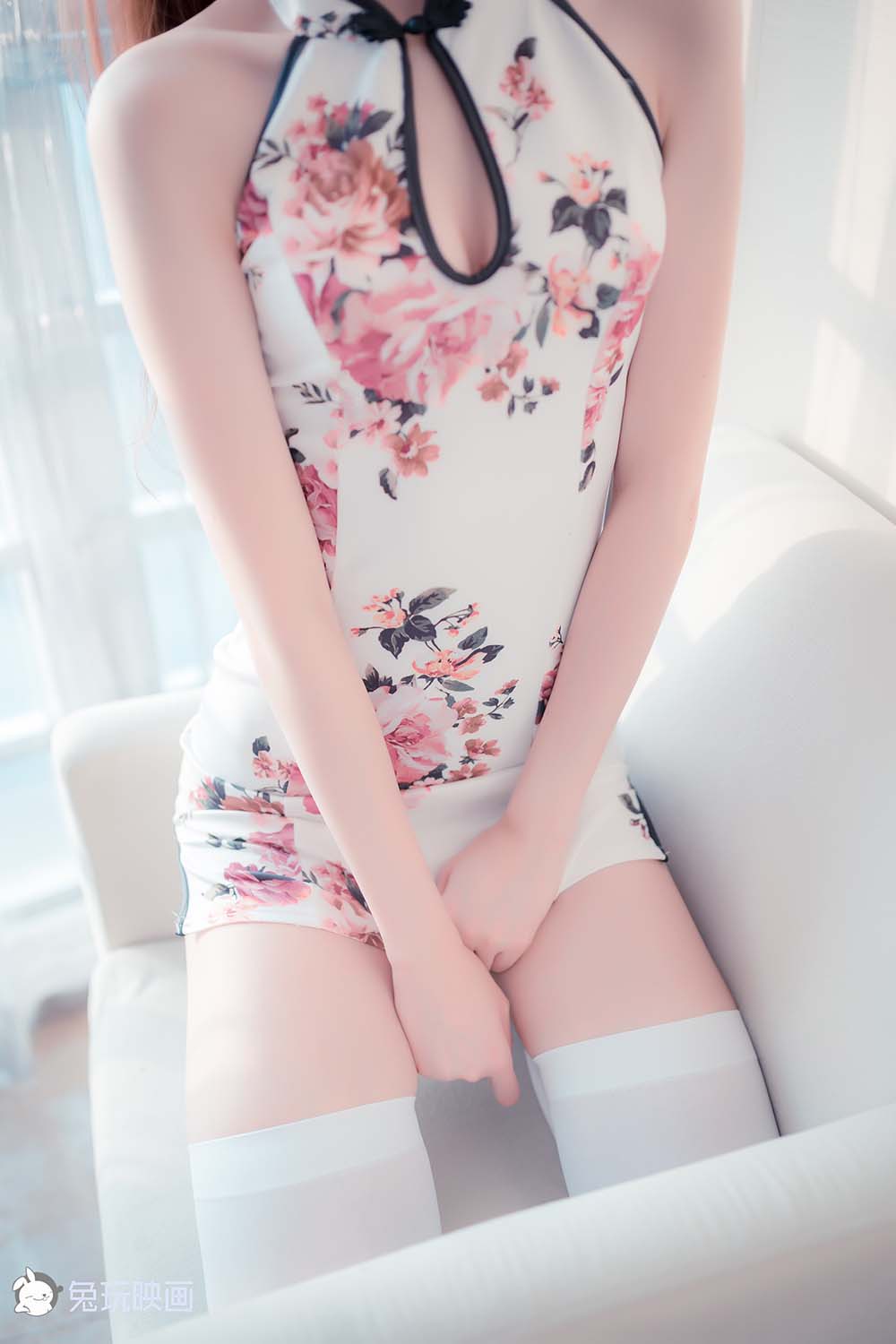 [兔玩映画]B91.004 旗袍白丝袜