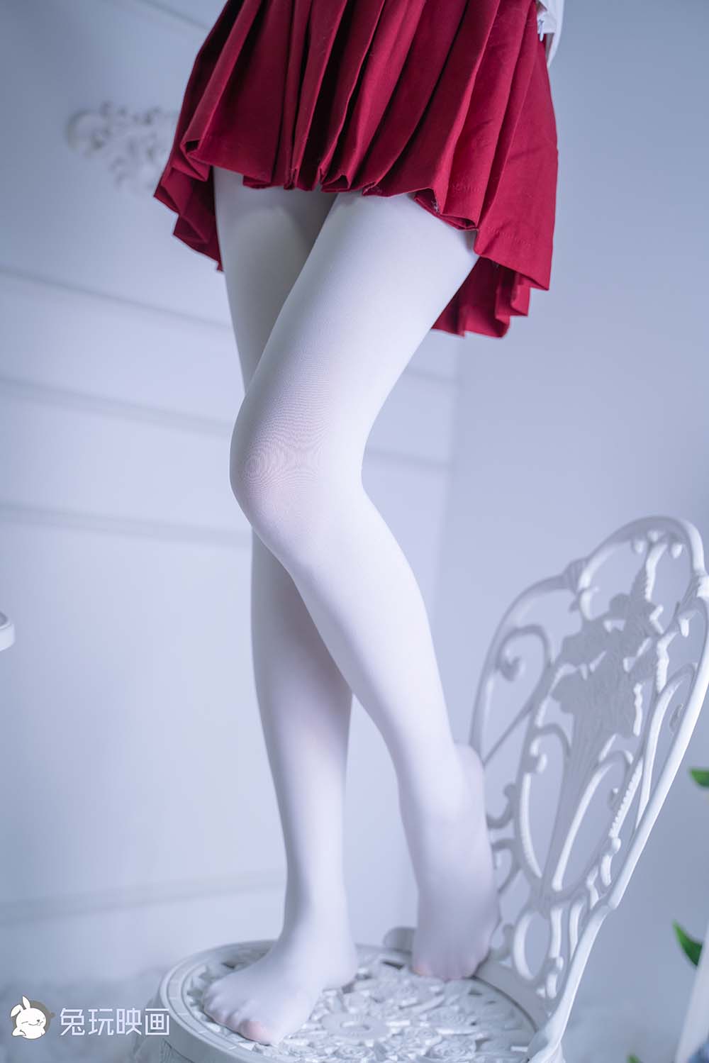 [兔玩映画]C00.004 红裙与白丝