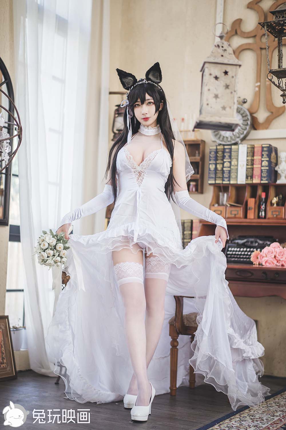 [兔玩映画]C37.001 碧蓝-爱宕婚纱 预览图 - 2