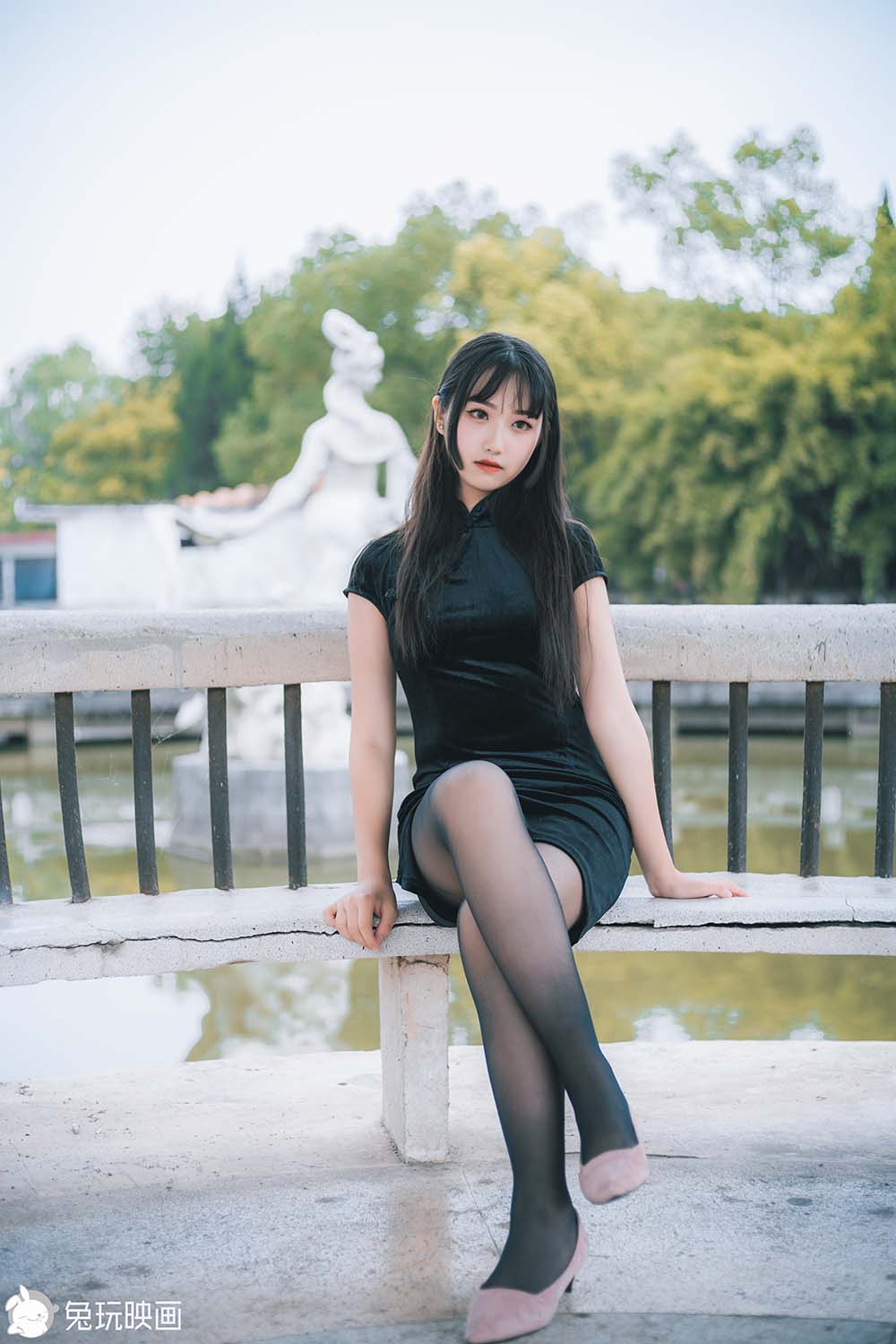 [兔玩映画]C45.006 黑色旗袍游园会