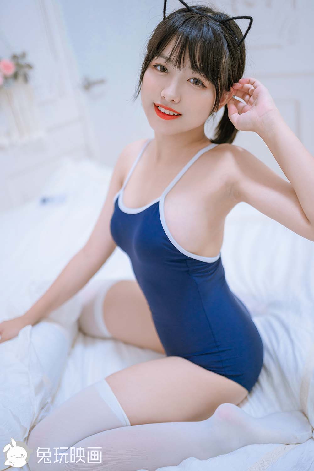 [兔玩映画]夏日泳装 VOL.047 猫耳朵 预览图 - 2