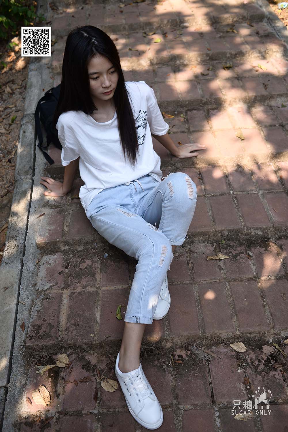 [只糖棉袜]NO.052 嘉琪 林间小白鞋