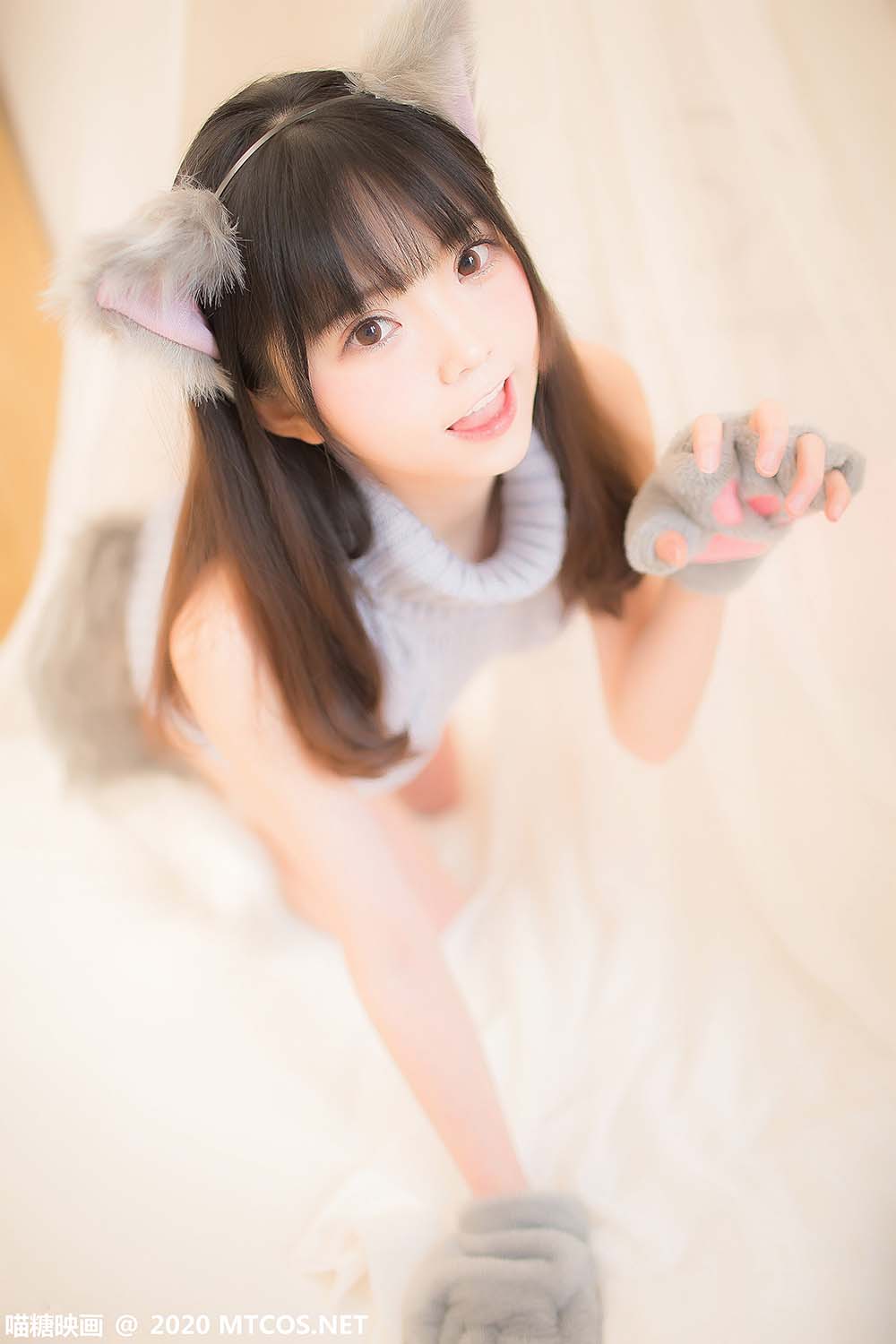 [喵糖映画]VOL.274 萌娘的蓝色毛衣