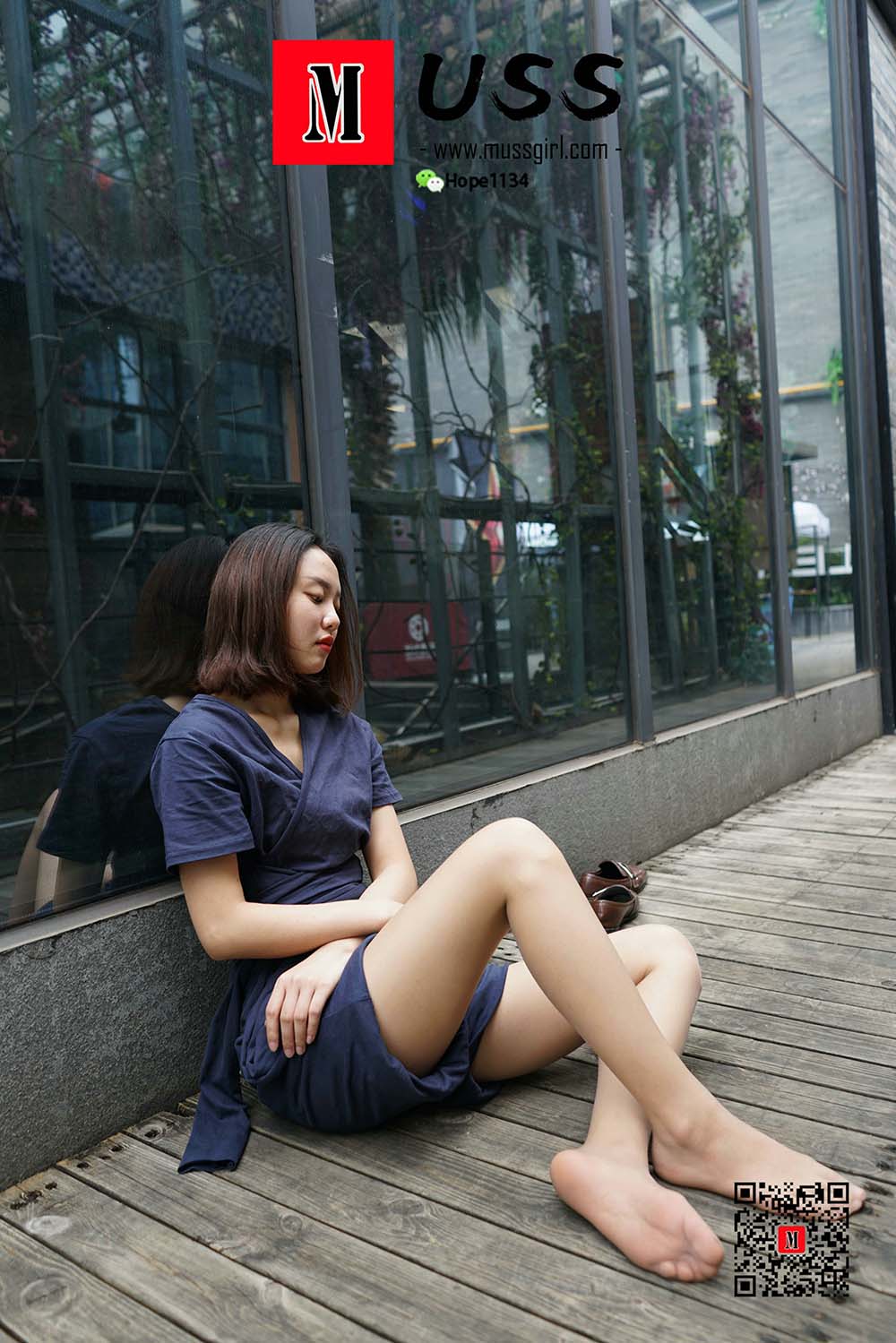 [MussGirl慕丝女郎]NO.038 知道吗？其实她穿了长裤 预览图 - 2