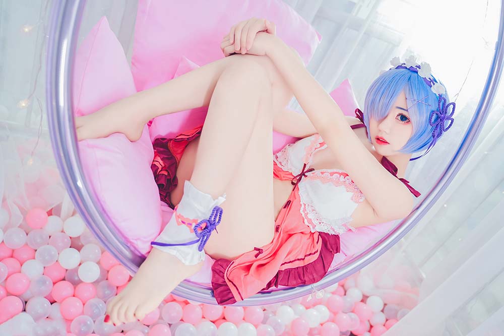 猫君君MaoJun – 粉嫩嫩的雷姆 预览图 - 2