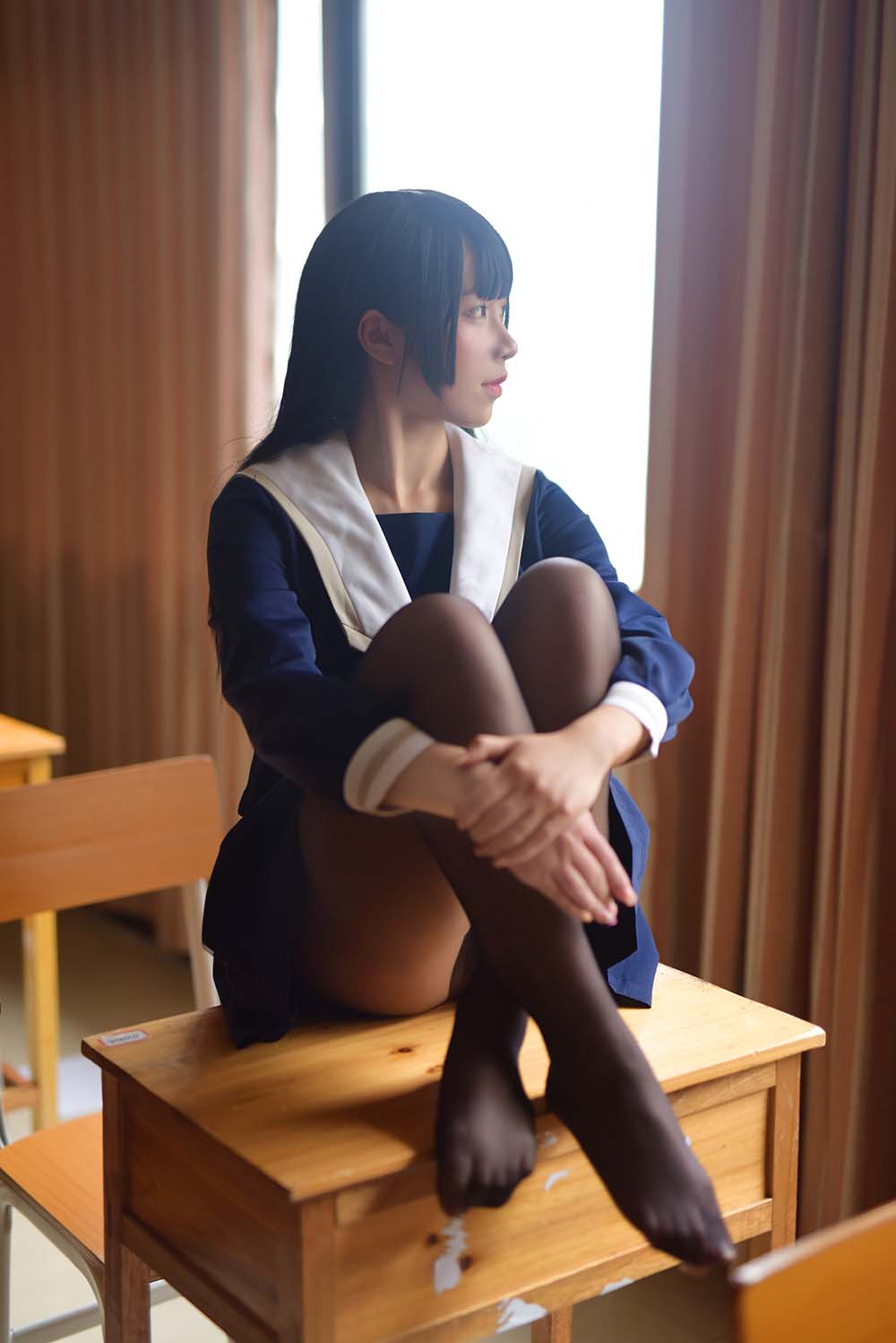 九曲Jean – JK露脐制服 预览图 - 2