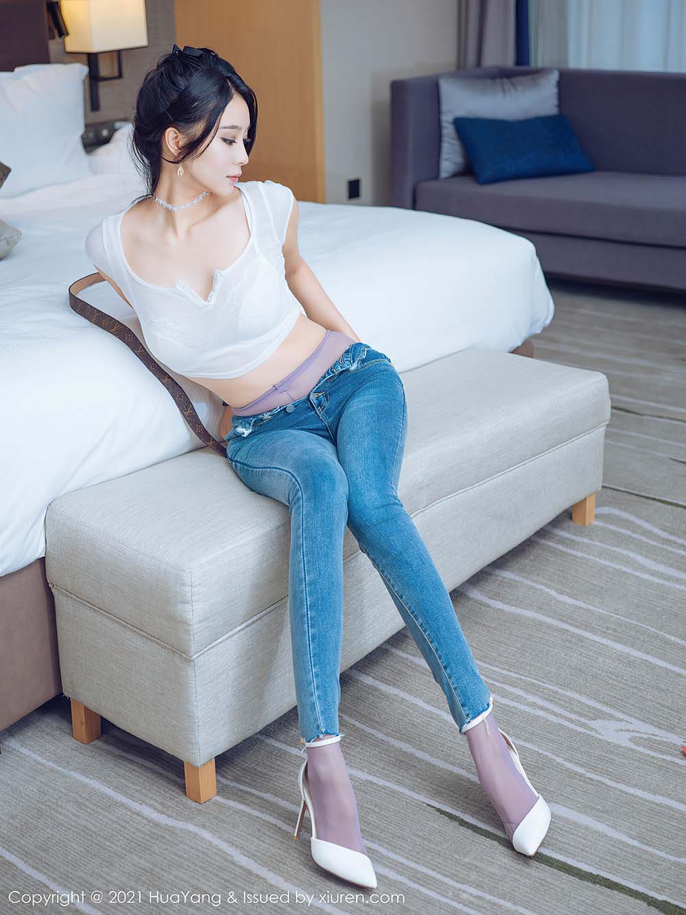 [HuaYang花漾show]2021.05.20 VOL.405 蓝夏Akasha 预览图 - 4