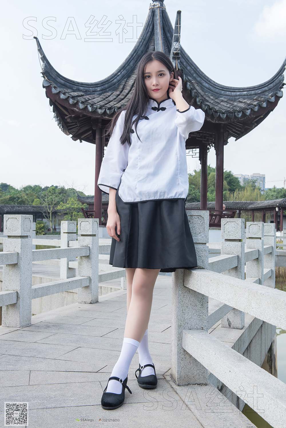 [SSA丝社]超清写真 NO.068 君君 民国学妹肉丝白袜 预览图 - 2