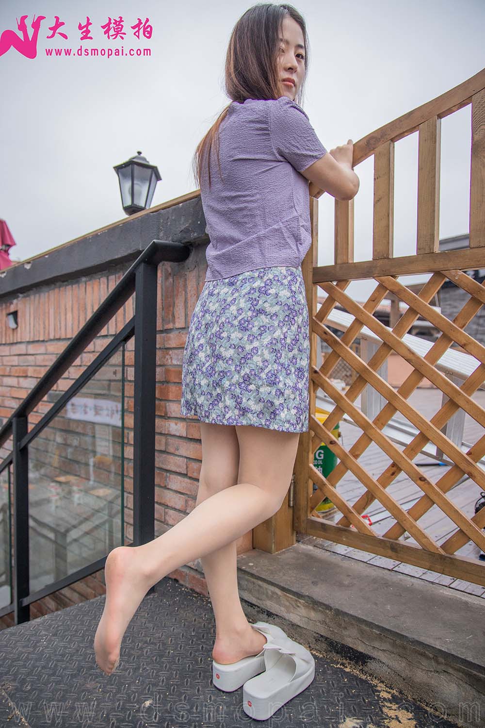 大生模拍 NO.237 佳宜 碎花短裙 预览图 - 2