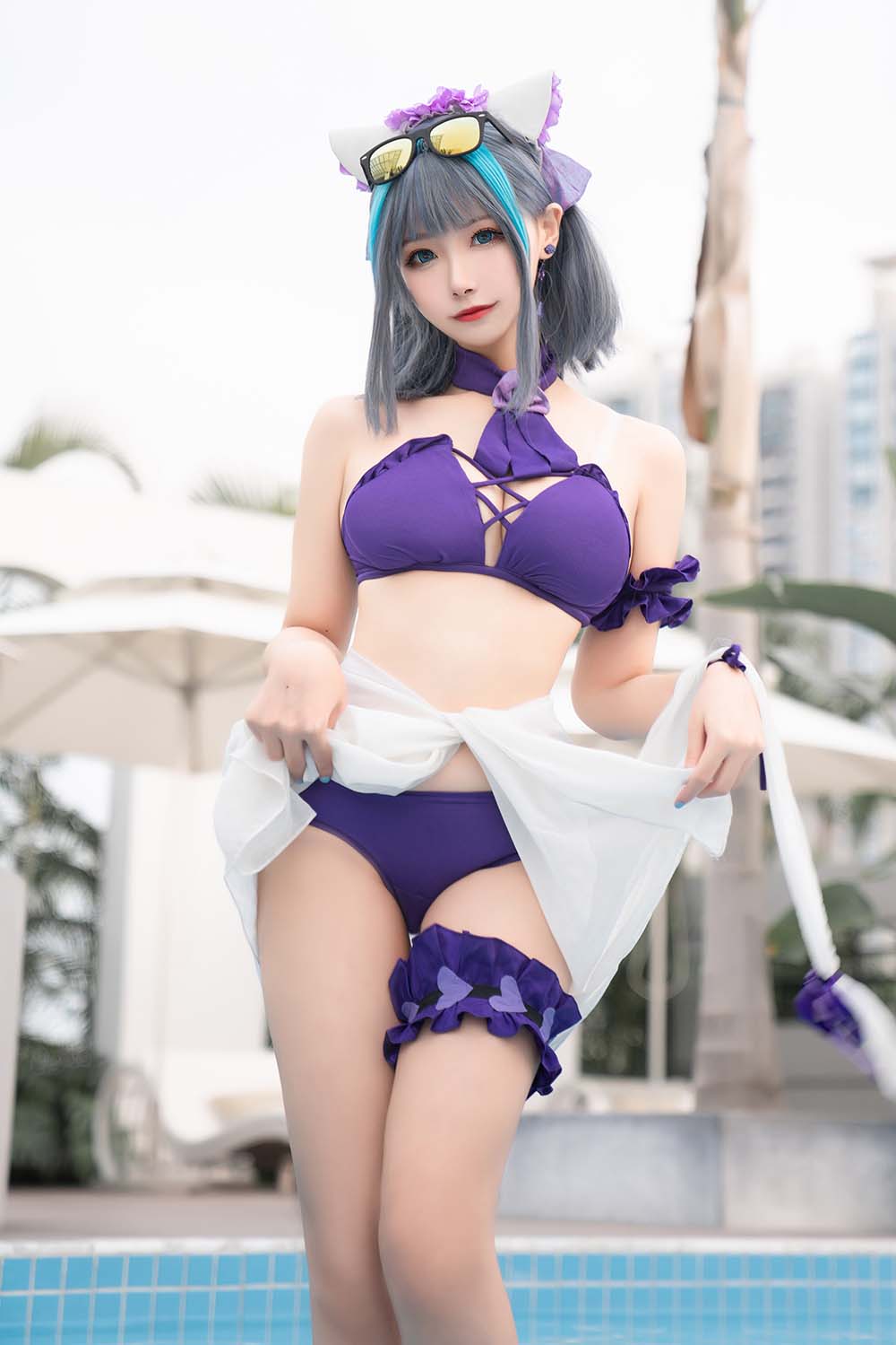 Momoko葵葵 – 柴郡水着 预览图 - 2