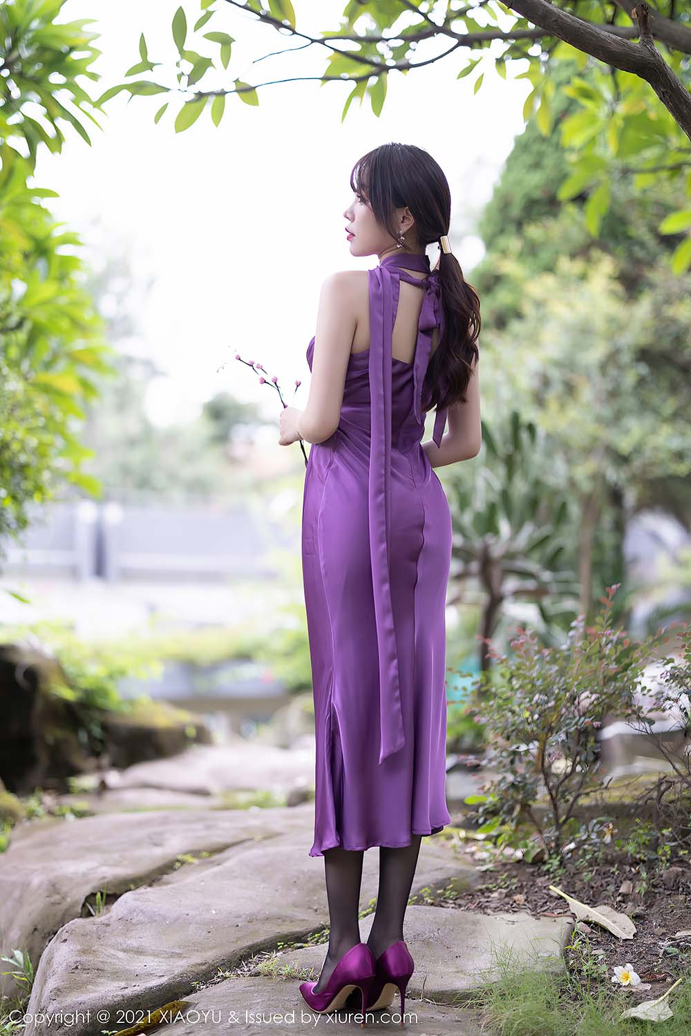 [XIAOYU语画界]2021.10.18 VOL.634 黑丝长裙私房写真 芝芝Booty 预览图 - 3