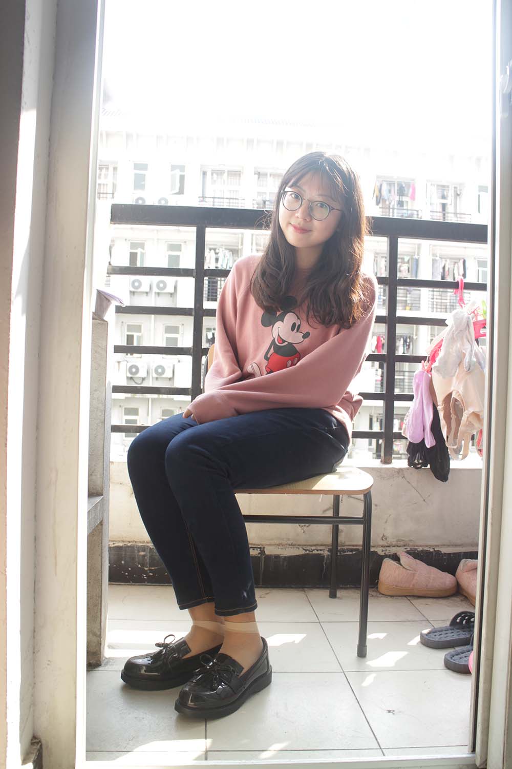 学妹校园寝室短丝系列007期 朱晨伊 预览图 - 2