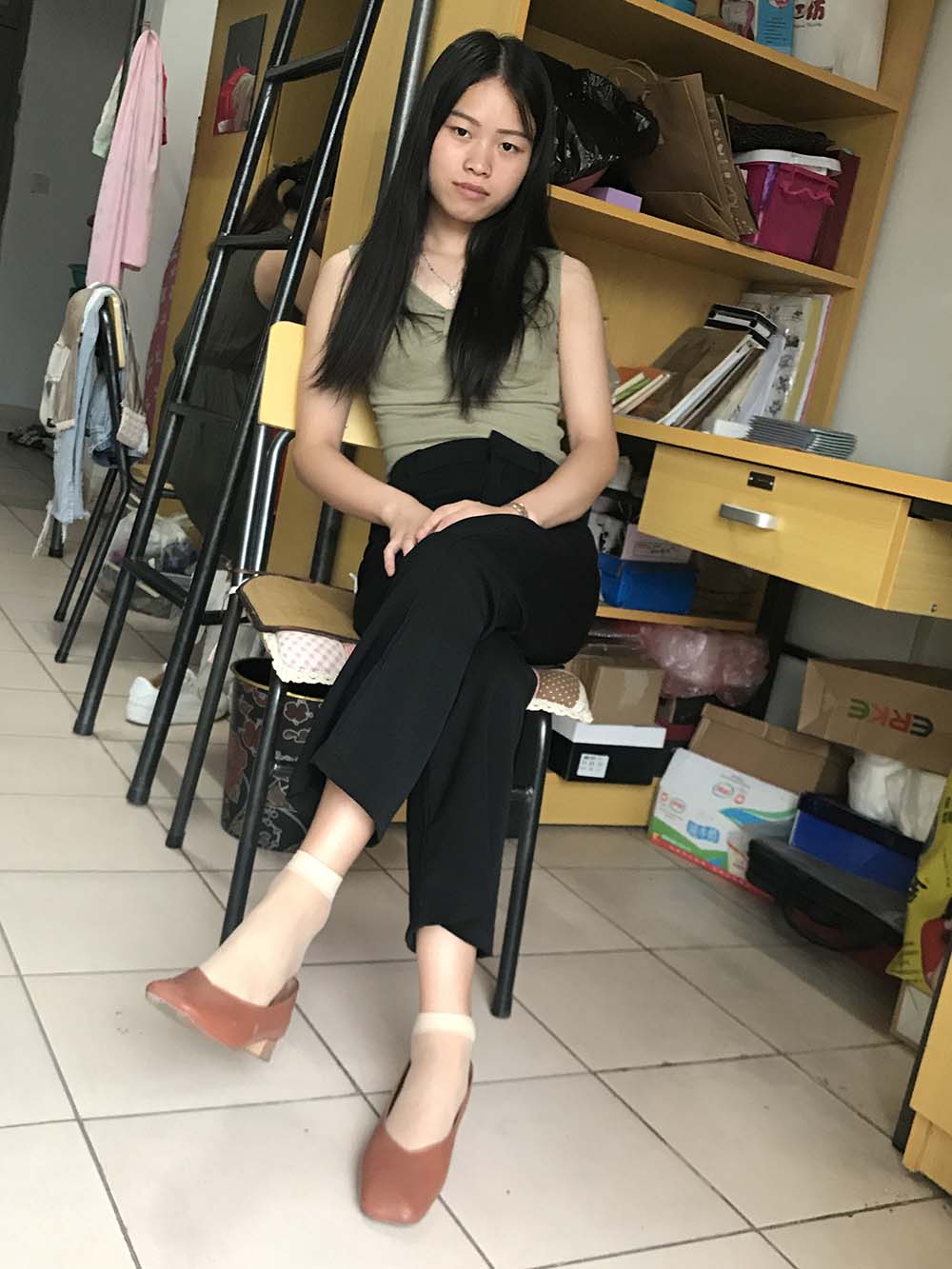 学妹校园寝室短丝系列023期 林丽雯