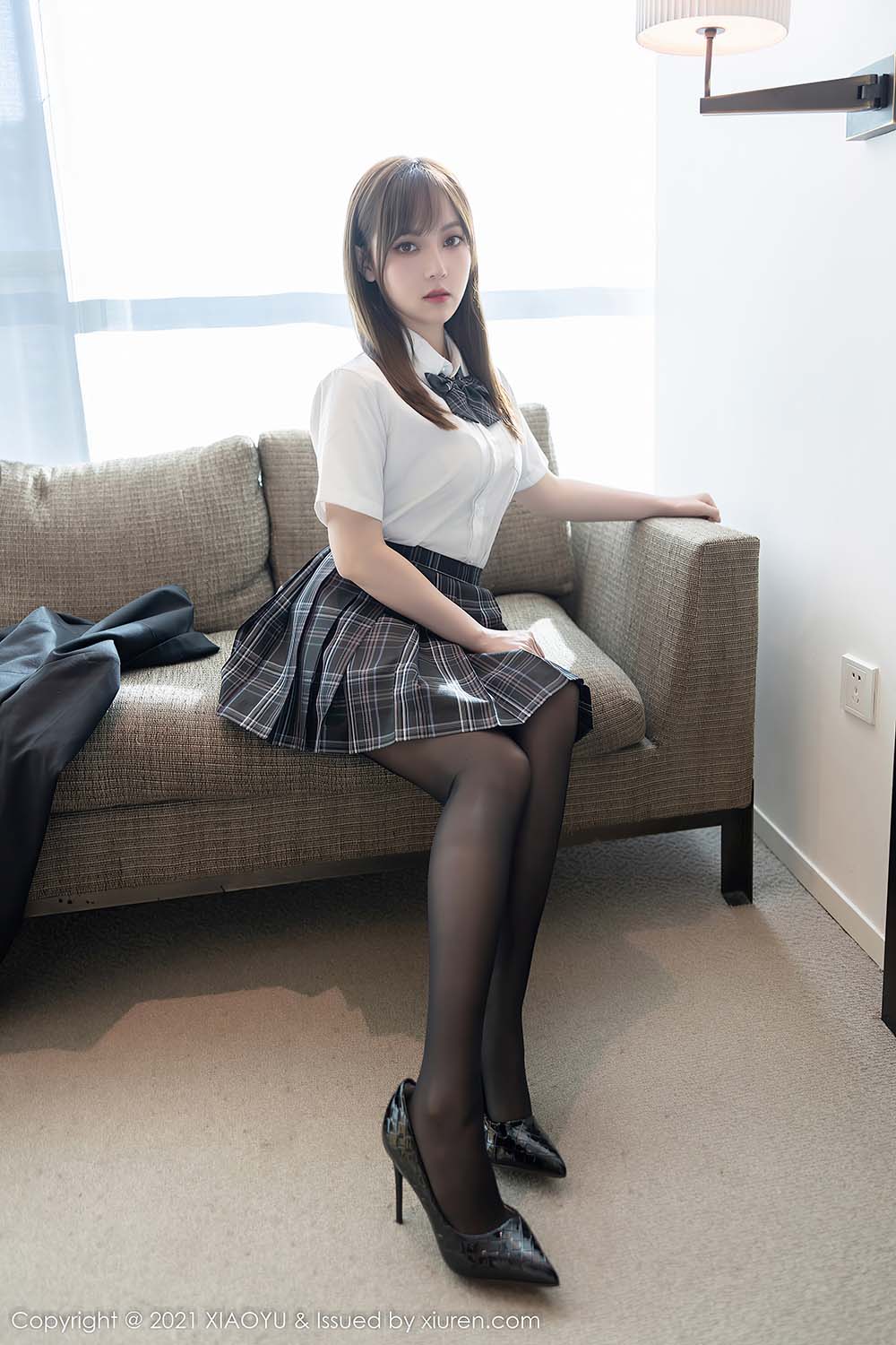 [XIAOYU语画界]2021.12.16 VOL.677 学生制服系列 豆瓣酱 预览图 - 5