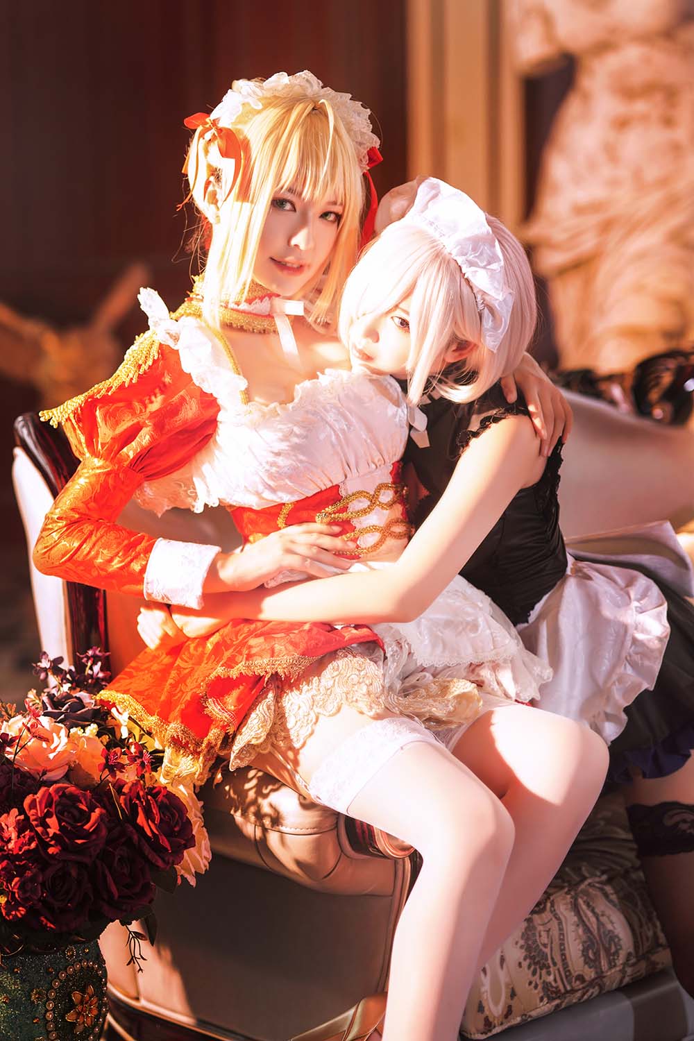 面饼仙儿 & 半半子 – Claudius x Kyrielight Maid 预览图 - 2