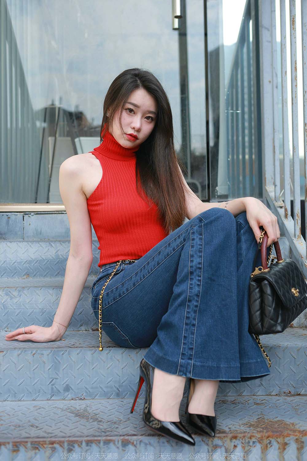 [IESS异思趣向] 2022.02.24 丝享家1011：佳爷《红底高跟库里丝》