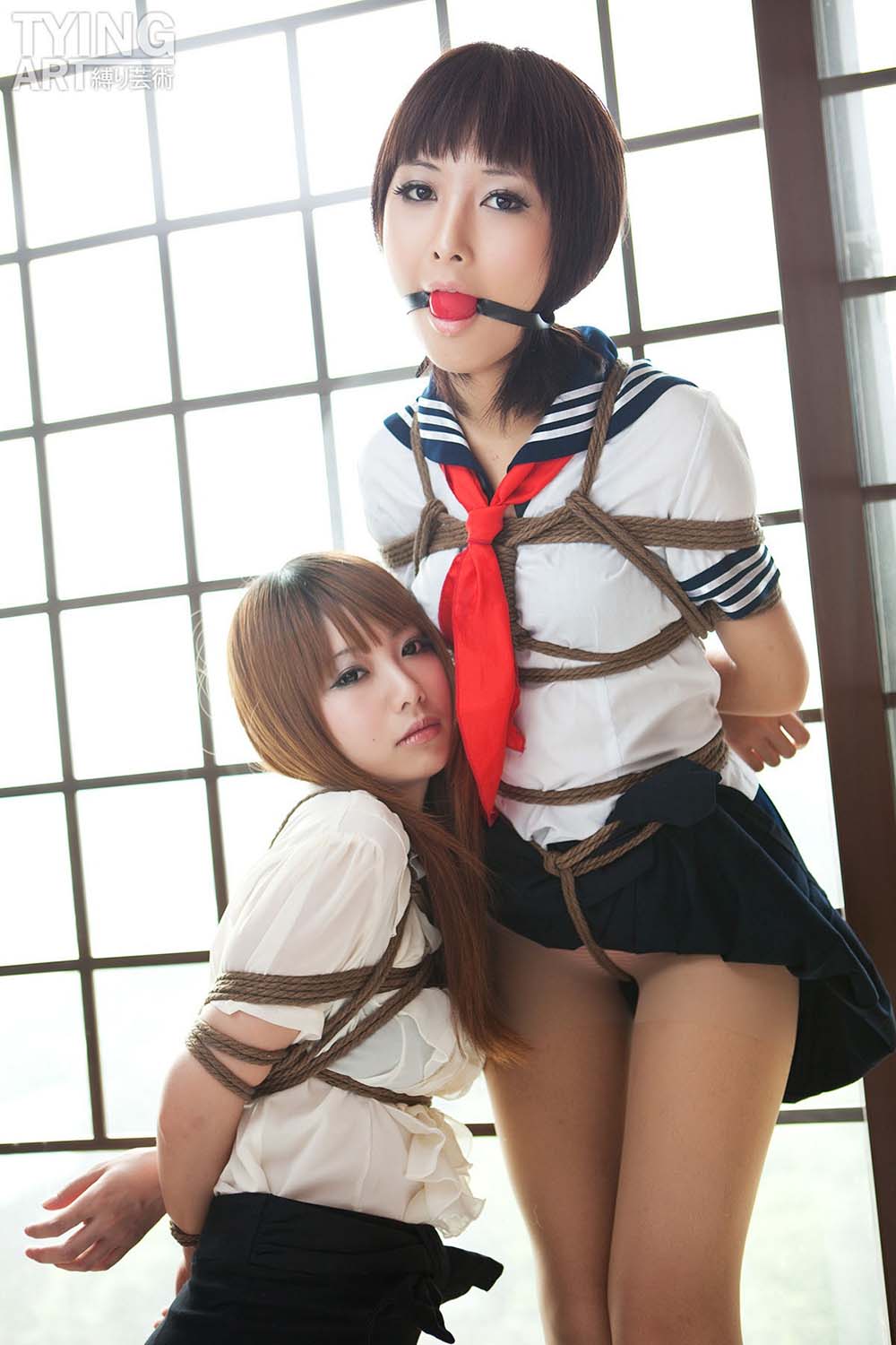 [禁忌摄影]Taboo-love NO.092 TyingArt 縛リ芸術 Dimdim & Shiryl OL & School Girl 2