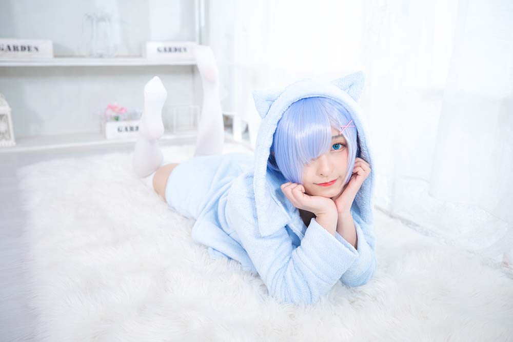 神楽板真冬 – 白丝蕾姆 预览图 - 2